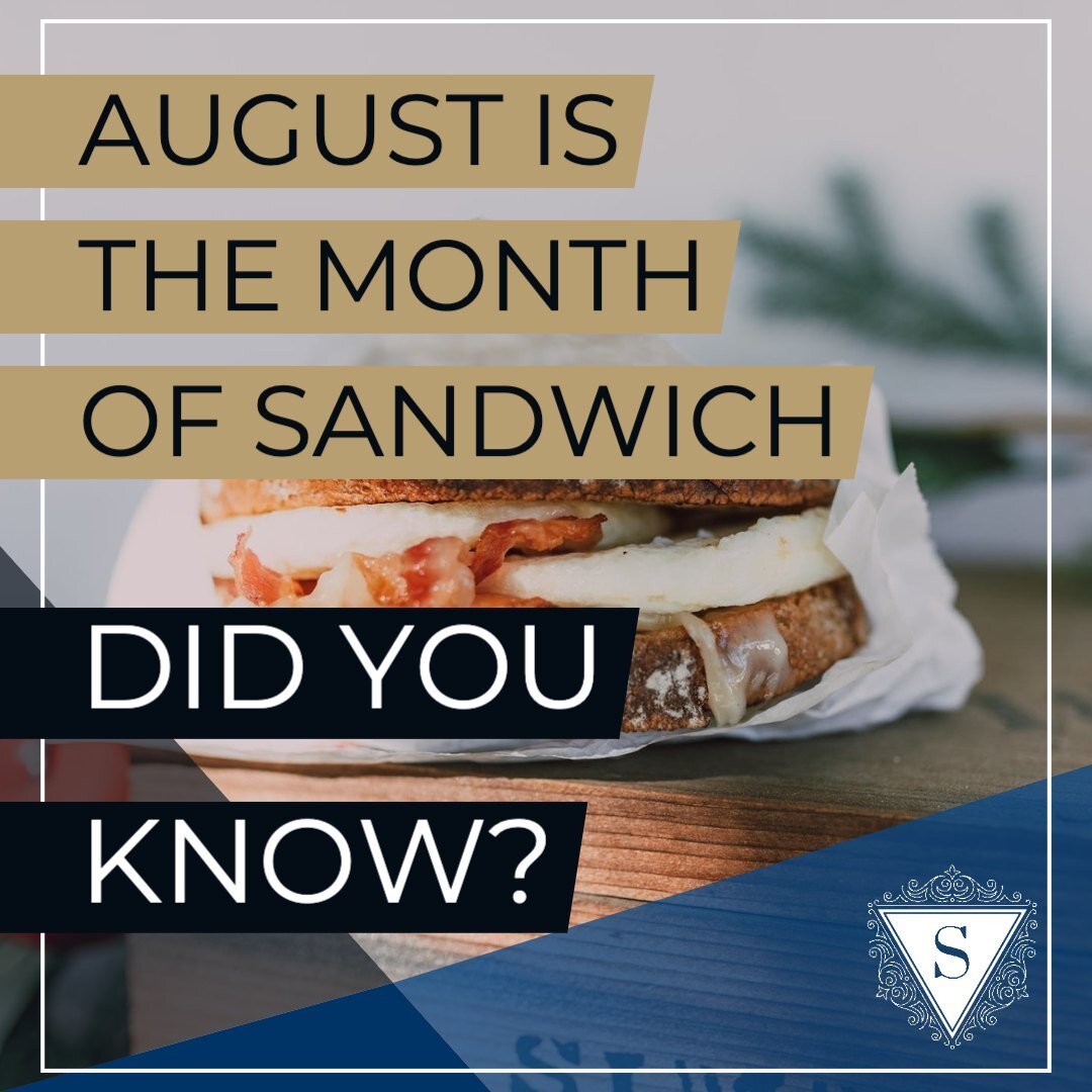 August is the month of ... Sandwiches! This makes sense because the sandwich was invented in August of 1762 when the Earl of Sandwich (yes, that&rsquo;s a real guy) requested two pieces of bread with meat inside.

#Insurancethatcares #thesarricagroup