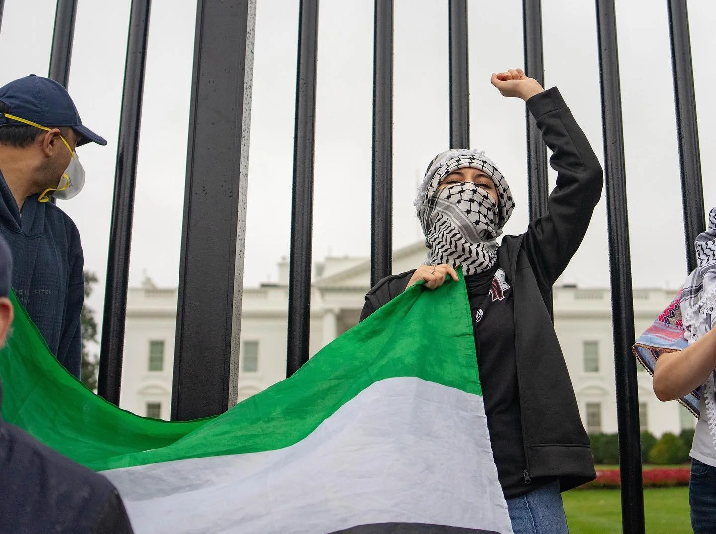 Photos from October 14, 2023. This was one of the first big protests for Palestine in Washington D.C. since this current war on Gaza began. It was raining and I remember I felt overwhelmed with emotion &ndash; numb. The death toll was at 2,000 &ndash