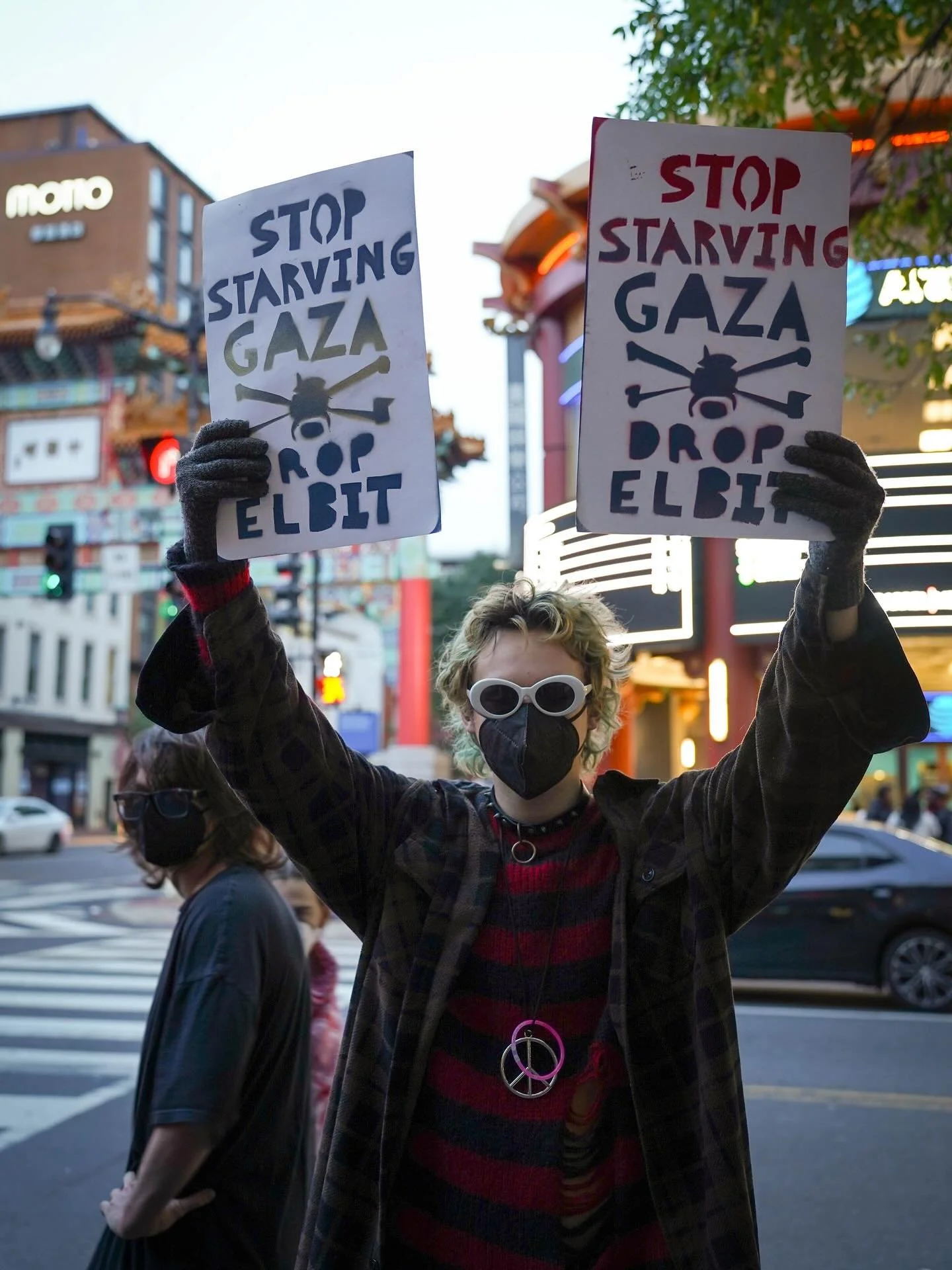 Eject Elbit punk show protest outside Capital One Arena and Cafe in Washington D.C. 11/07/2025. 

A coalition of local organizations put on a punk show outside Capital One Arena demanding that they cut their ties with Elbit weapons systems &ndash; th