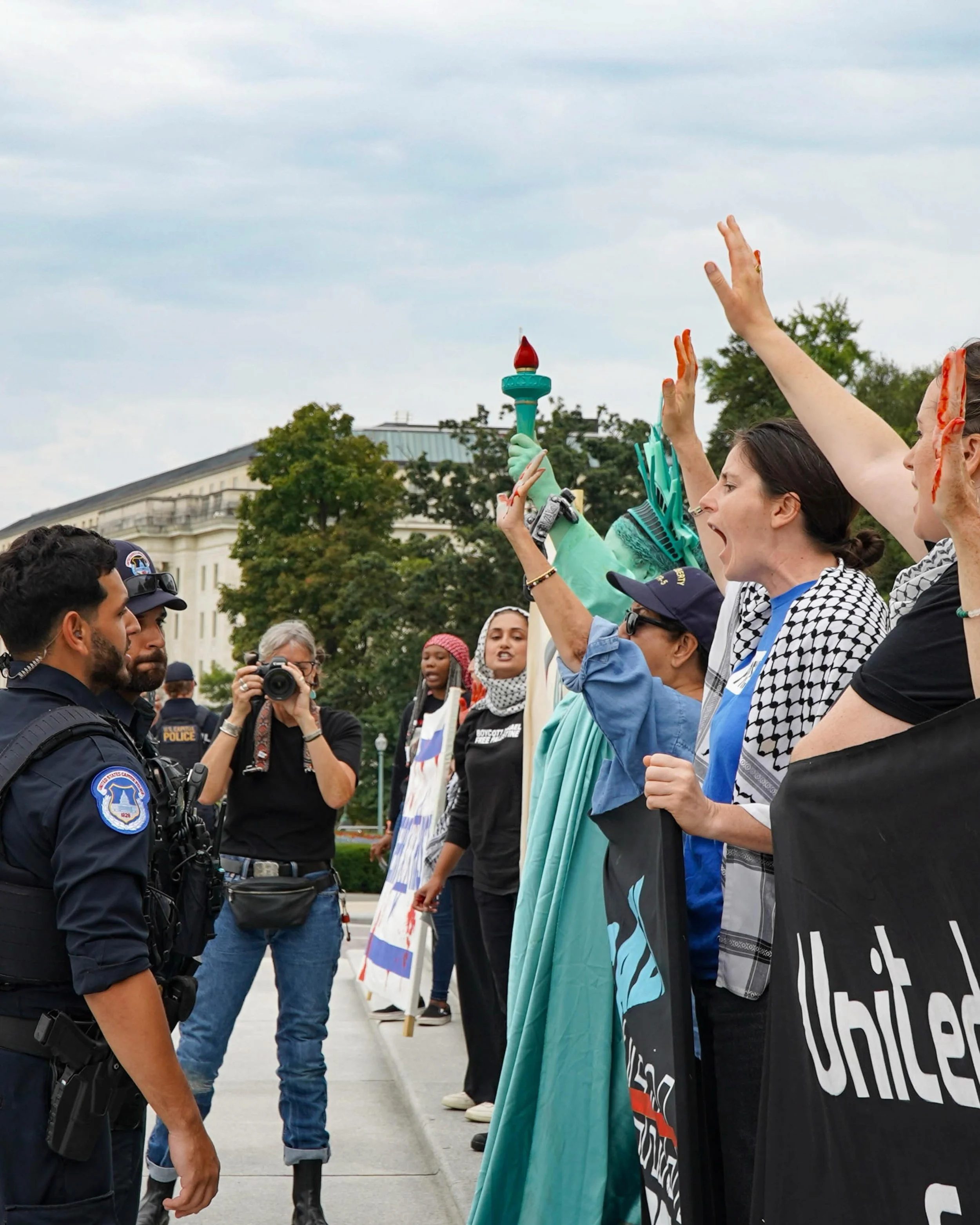 Activists arrested for blocking Capitol steps in protest of U.S. support for Israel&rsquo;s war crimes. Sept. 24, 2025. 

I&rsquo;m furious about AIPAC-funded candidate Ed Gallrein beating out Thomas Massie in the Kentucky primary last month, so thes