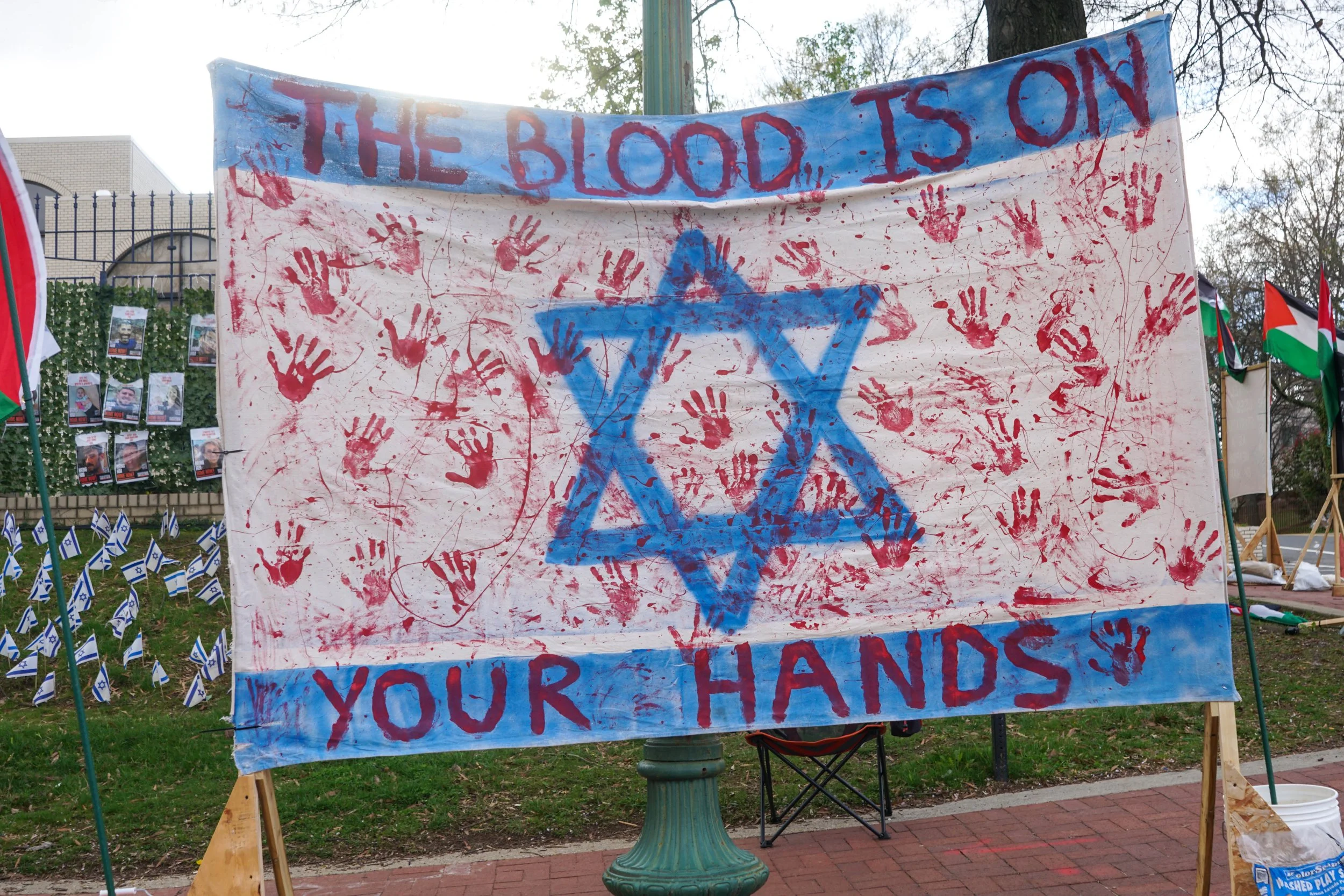 KI blood is on your hands flag.jpg