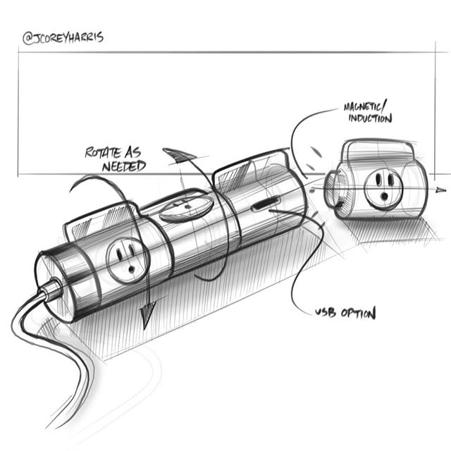 30/31 - power strip. Quick sketch and idea before I go snooze for the night. 1 more sketch to go! @advdessketch #adsinktober #inktober #inktober2018 #sketchaday #sketchbook #sketching #sketch #drawing #doodle #scribble #chickenscratch #instaart #inst