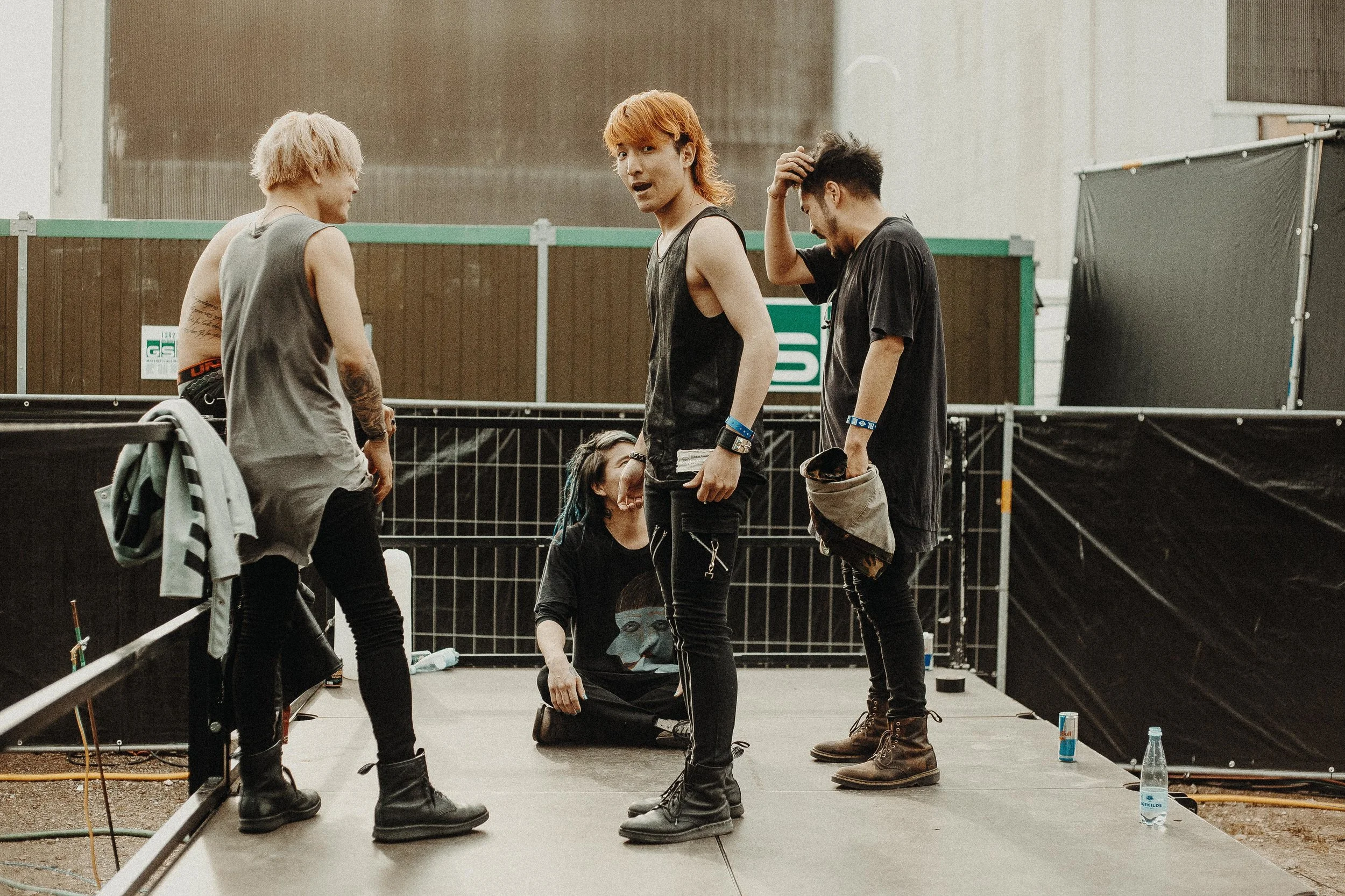 Crossfaith after their set at Copenhell
