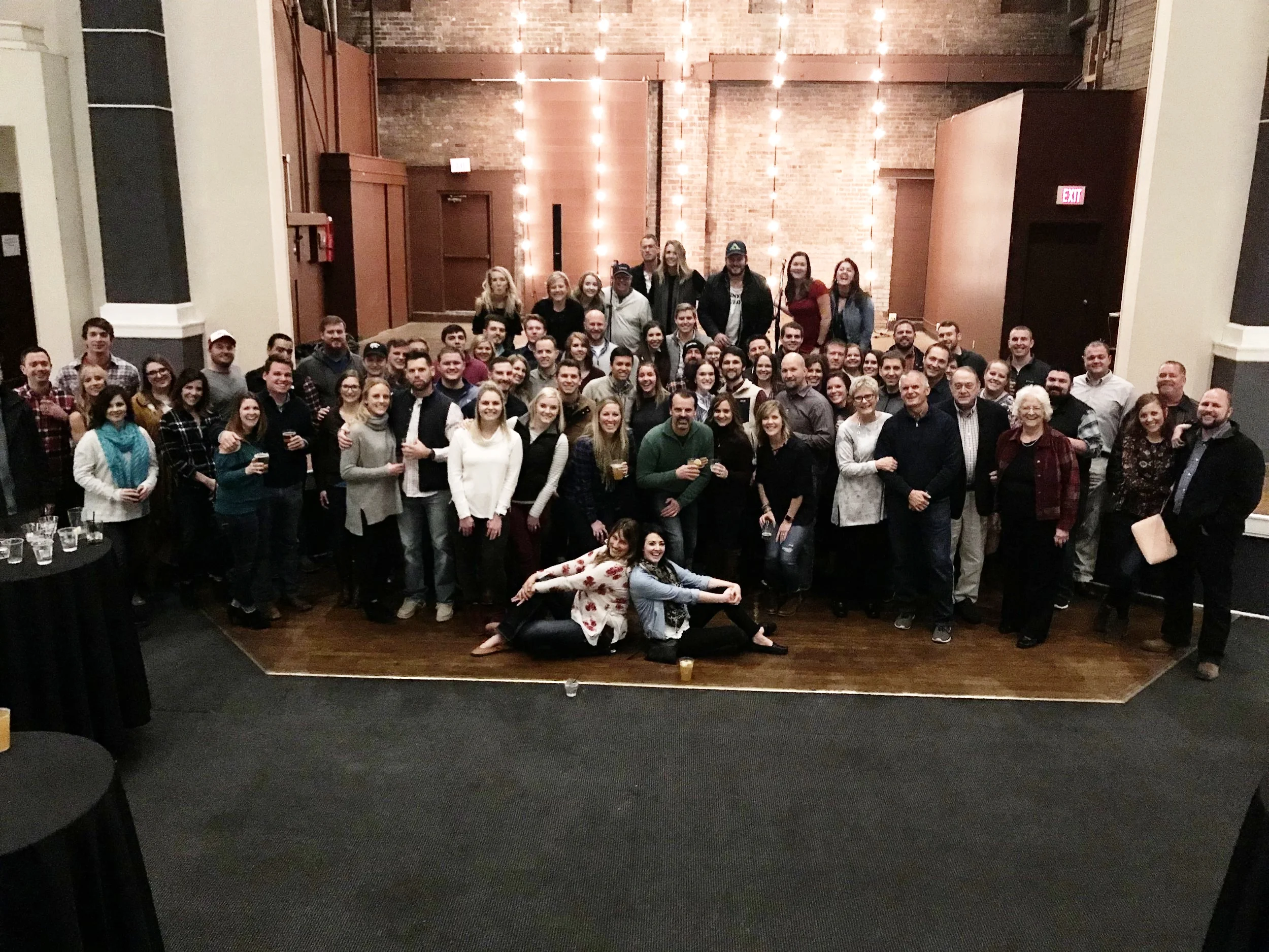 Thanks to all that stuck around until closing time! Your reward: a group photo with Logan!