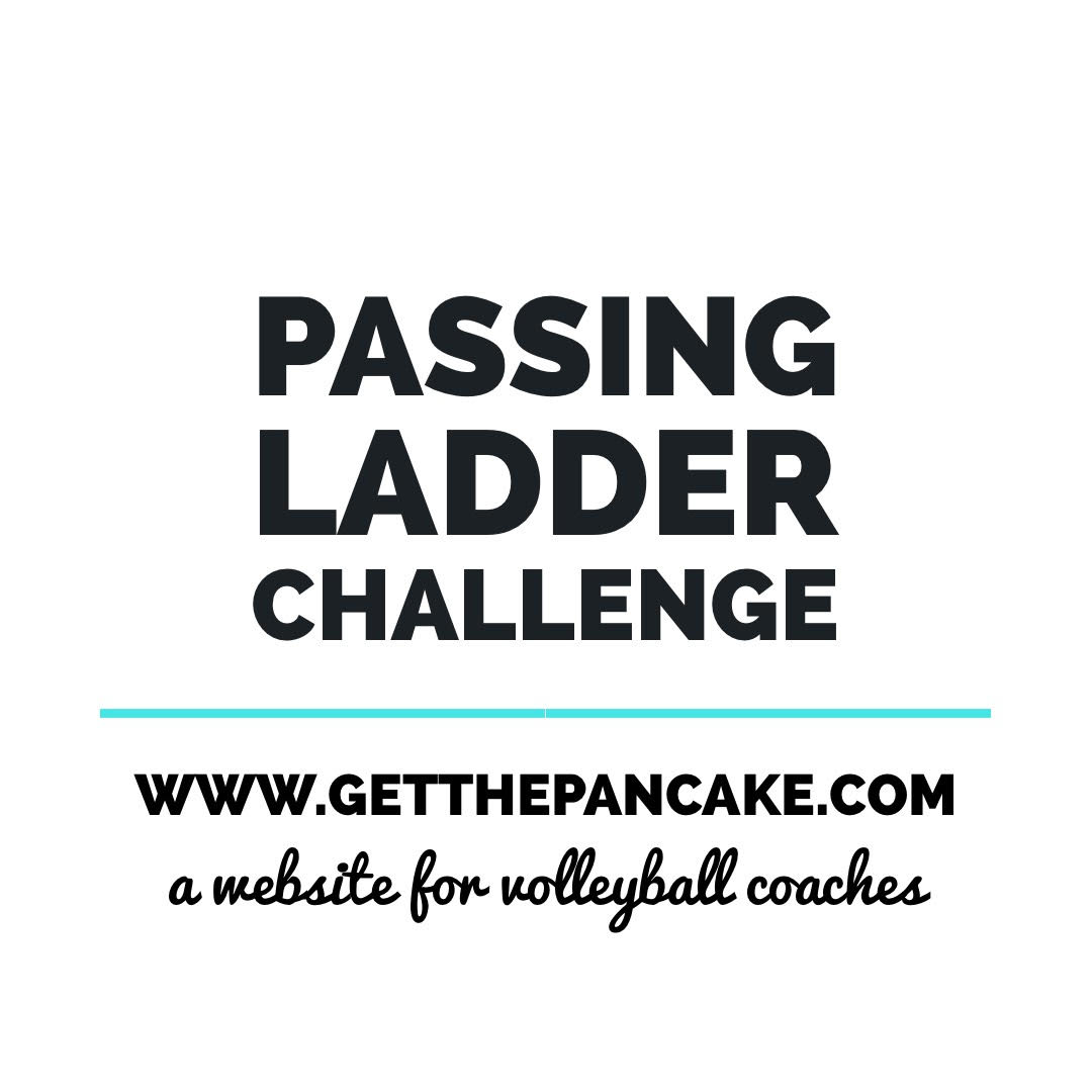 Volleyball Passing Drill - Passing Ladder Challenge