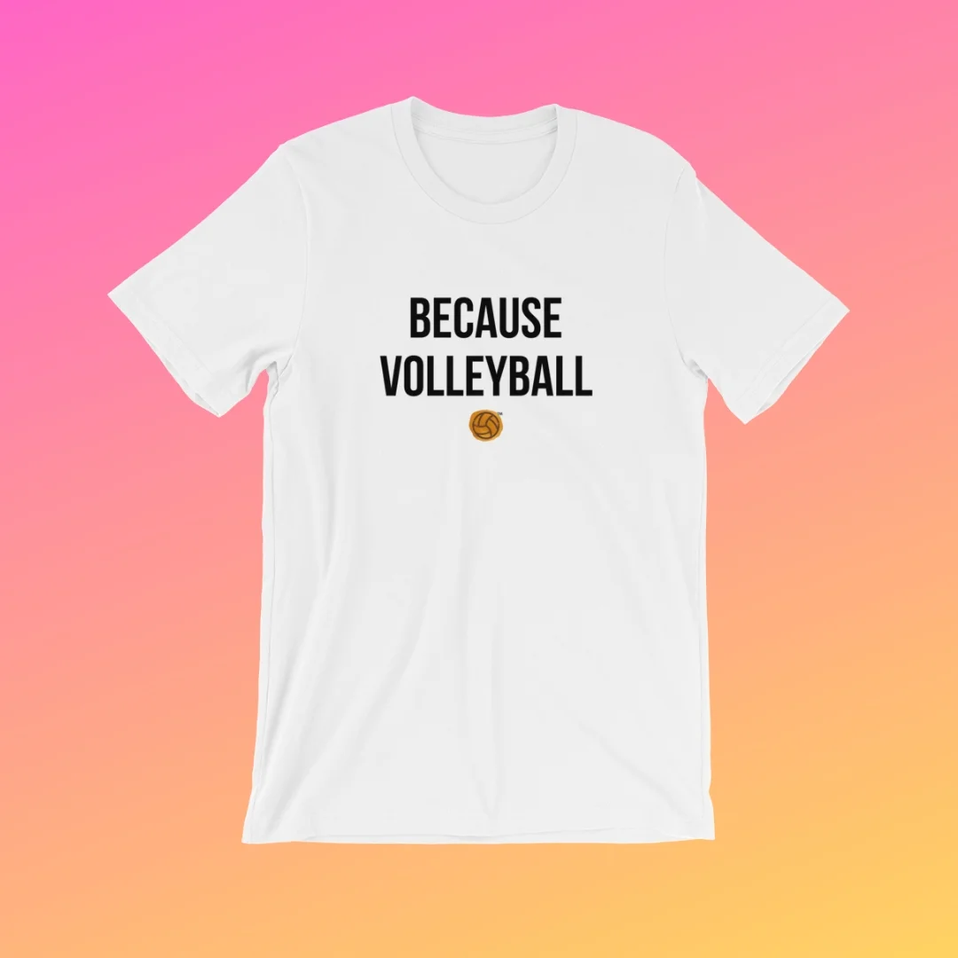 Because Volleyball Tshirt