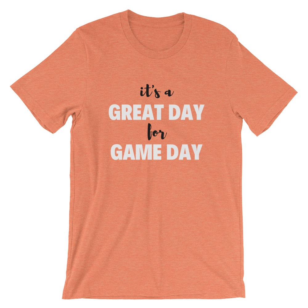 School Volleyball Game Day Shirt Orange