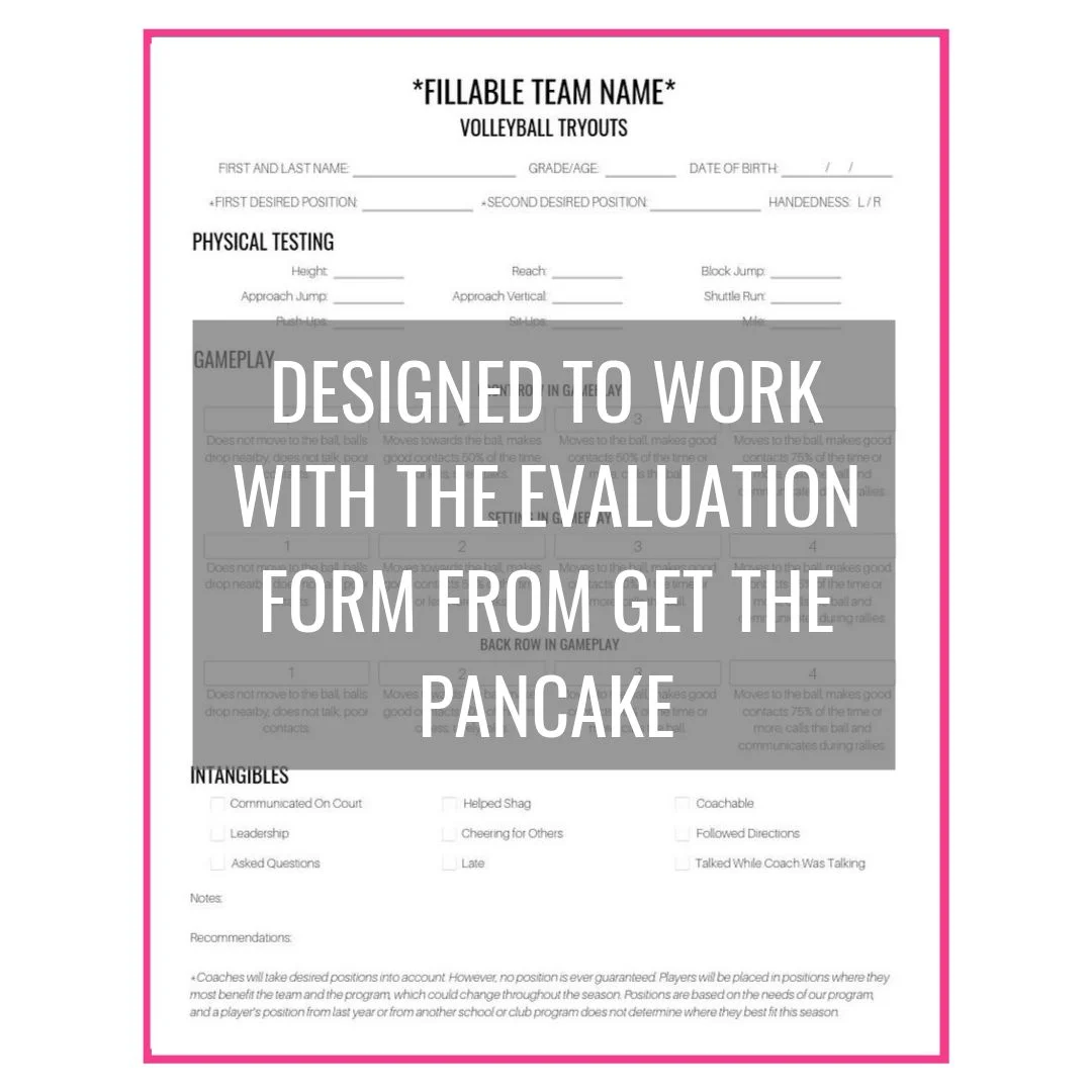 Volleyball Tryouts Scores Rankings Spreadsheets