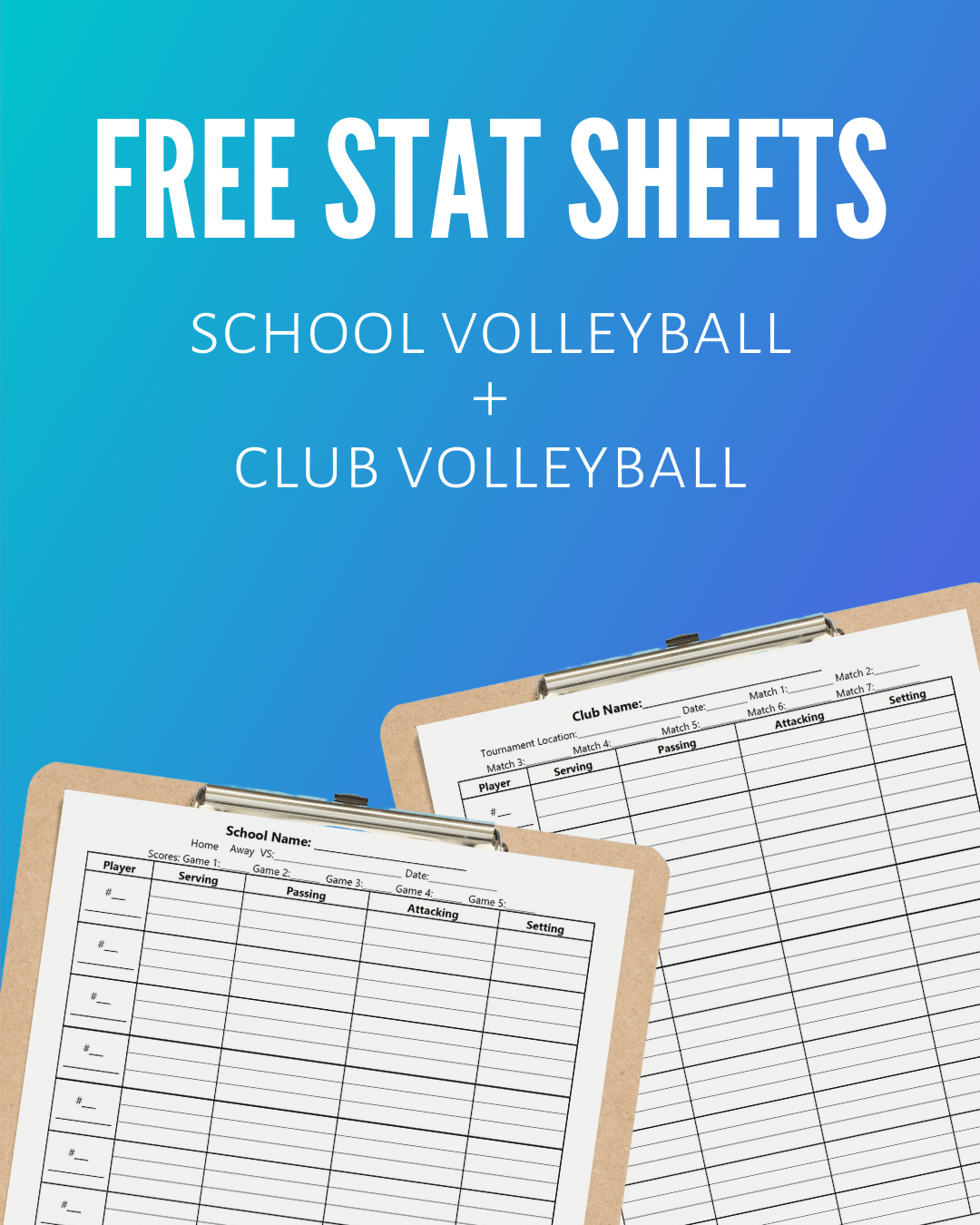 Free Volleyball Stats Sheet Download!