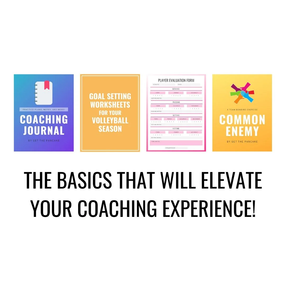 Volleyball Coaching Tools and Printables | Get The Pancake