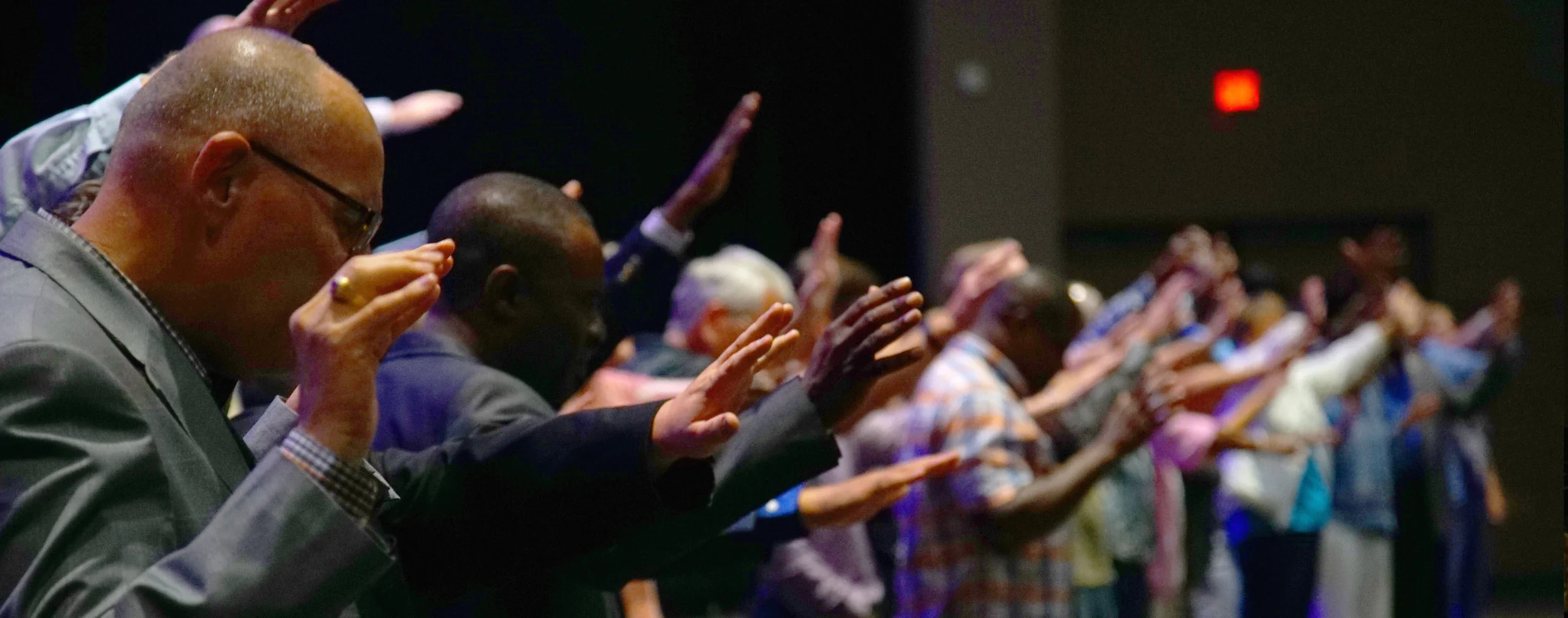 Praying together in Orlando, FL