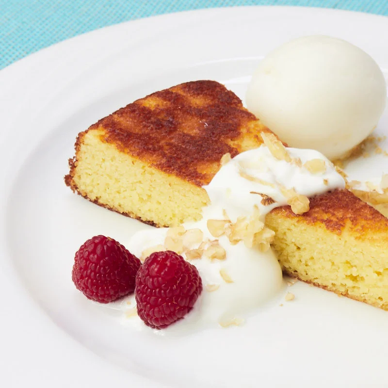 Sephardic Orange & Almond Cake with Creme Fraiche