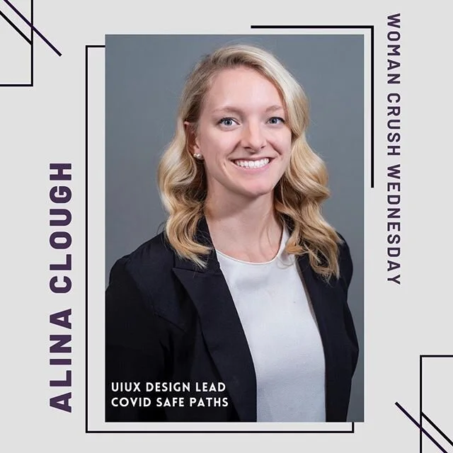 Next up in our #WCW series is fellow @harvardkennedyschool student and UIUX Design Lead for COVID Safe Paths, Alina Clough @alinatotheleft! Learn more about Alina&rsquo;s work at COVID Safe Paths below.
.
.
My name is Alina Clough and I serve as the 
