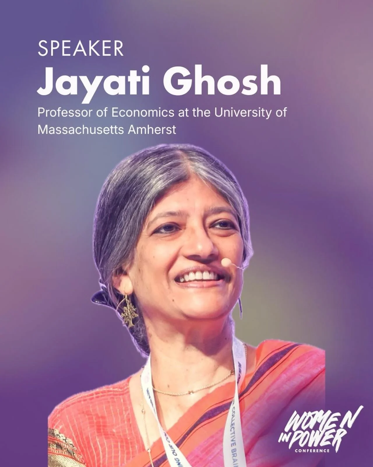Announcing our next incredible speaker, Jayati Ghosh, an incredible Indian Development Economist 🧠📈