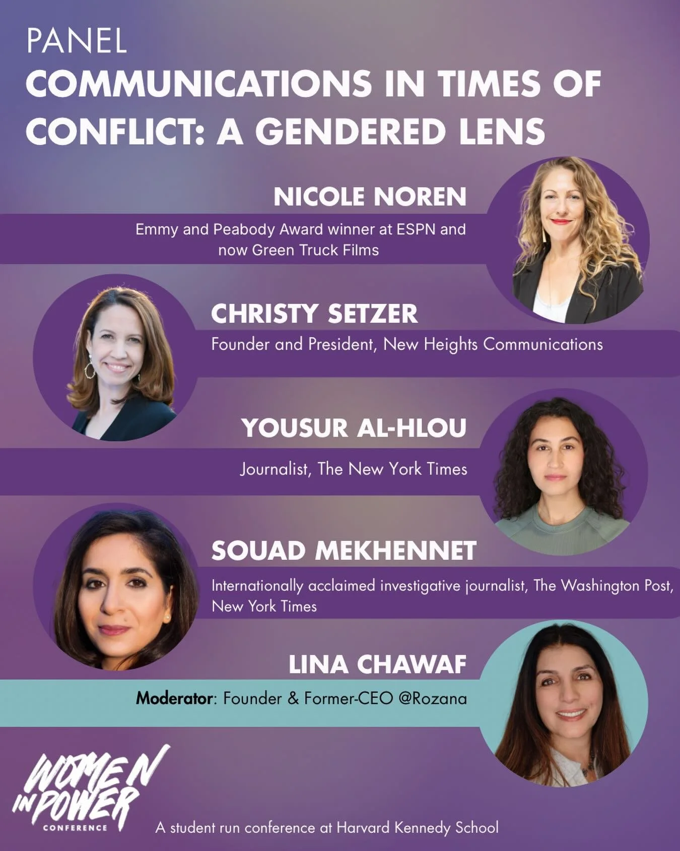 Who tells the story in times of conflict and whose voices are left out?

Communications in Times of Conflict: A Gendered Lens brings together journalists and communication leaders to examine narrative, power, and responsibility in high stakes environ