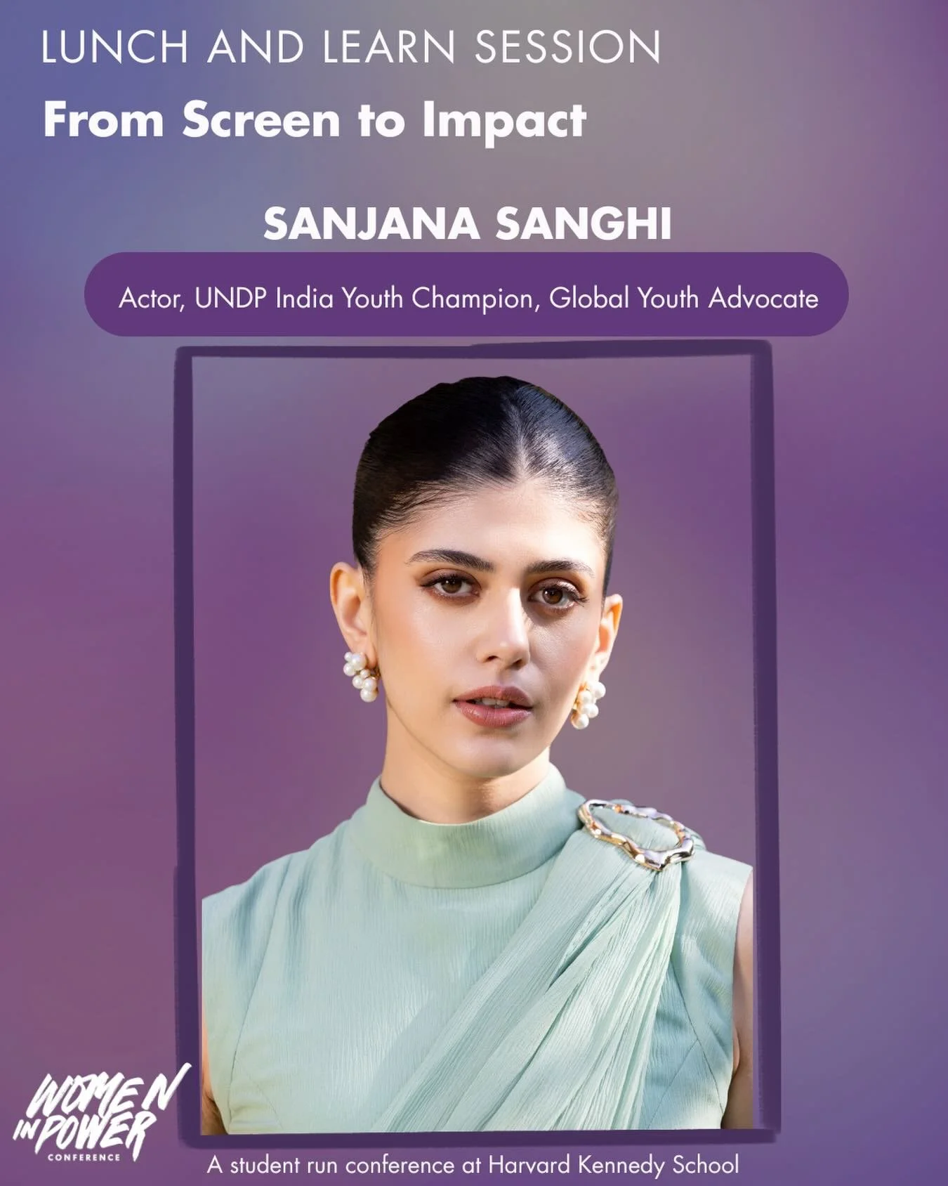 What happens when platform becomes purpose?
Join Sanjana Sanghi &mdash; actor, UNDP India Youth Champion, and global youth advocate &mdash; on using visibility as a tool for change, and why storytelling and advocacy are more connected than we think.

