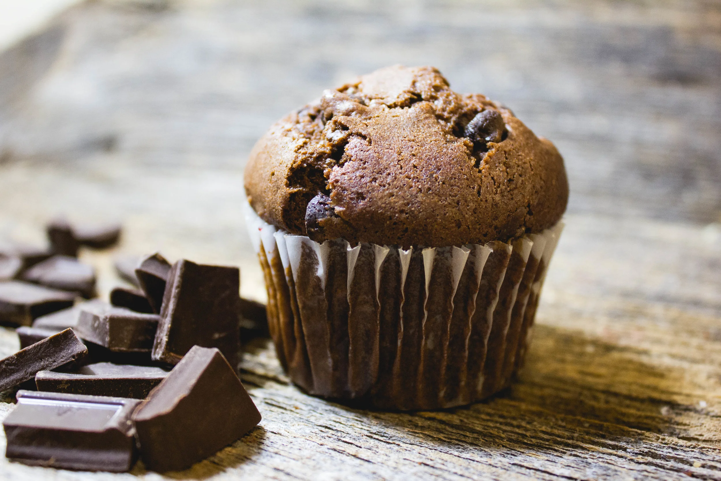 Double Trouble Chocolate Muffin