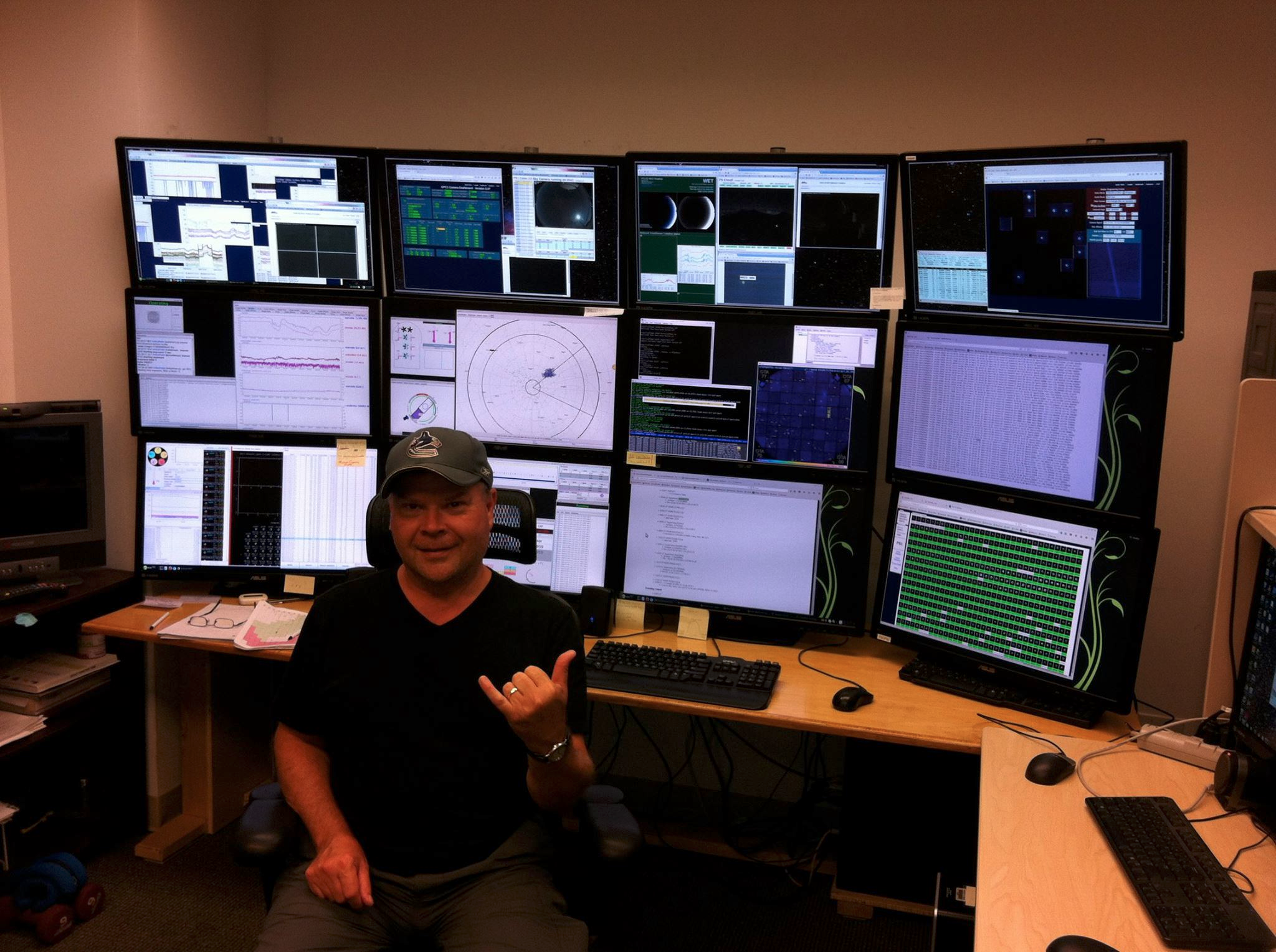 Tom at the Pan-STARRS Controls