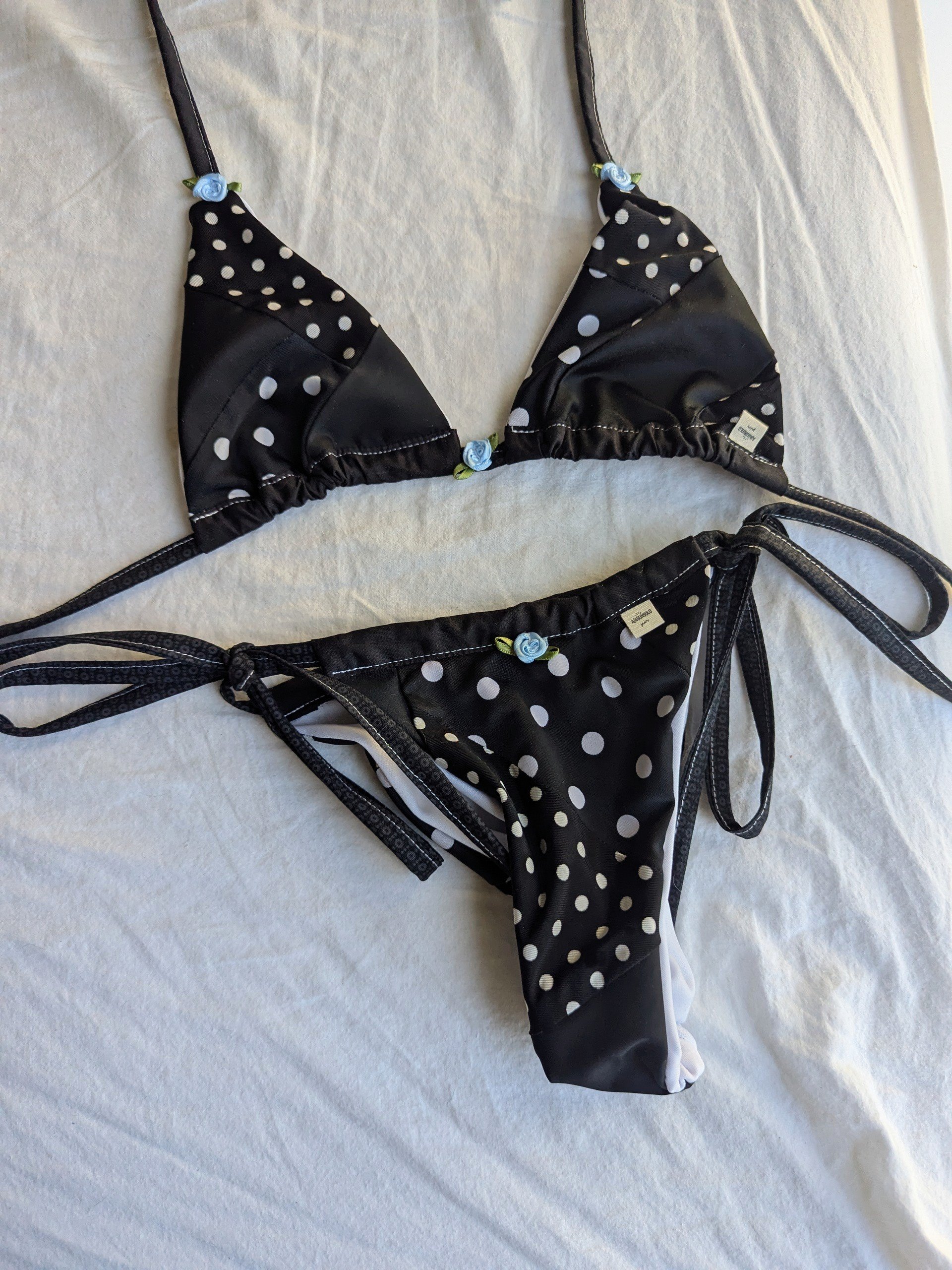 Polka Dot Bikini Top