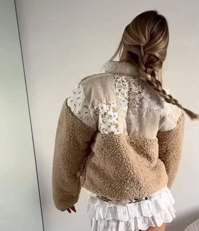 Beige Block & Sherpa