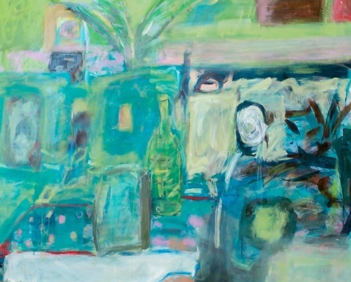 Turquoise Interior | Oil on Canvas | 120 cm x 95 cm