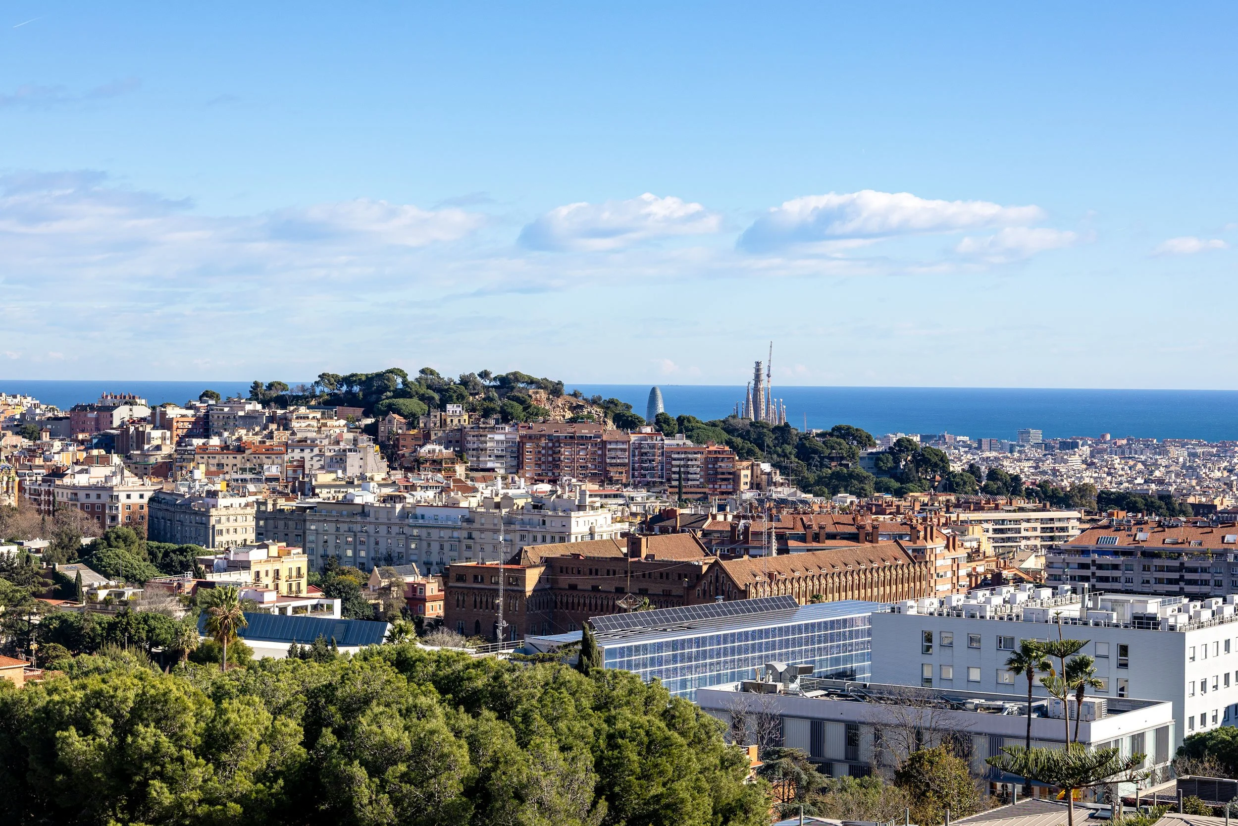  View of the Sagrada Familia Spires from Bellesguard 
