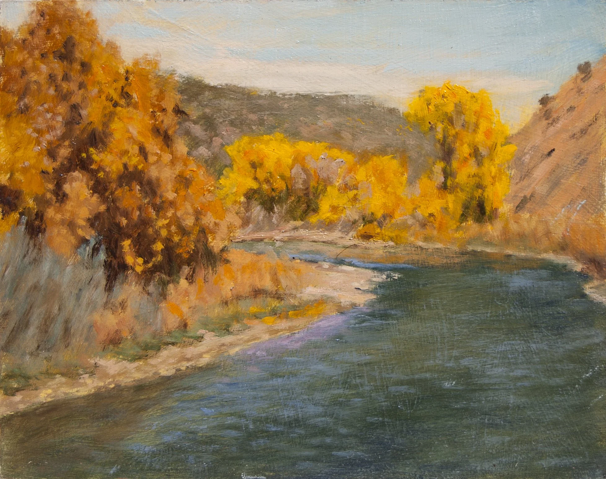 Going Out in Color • 8" x 12" • Oil
