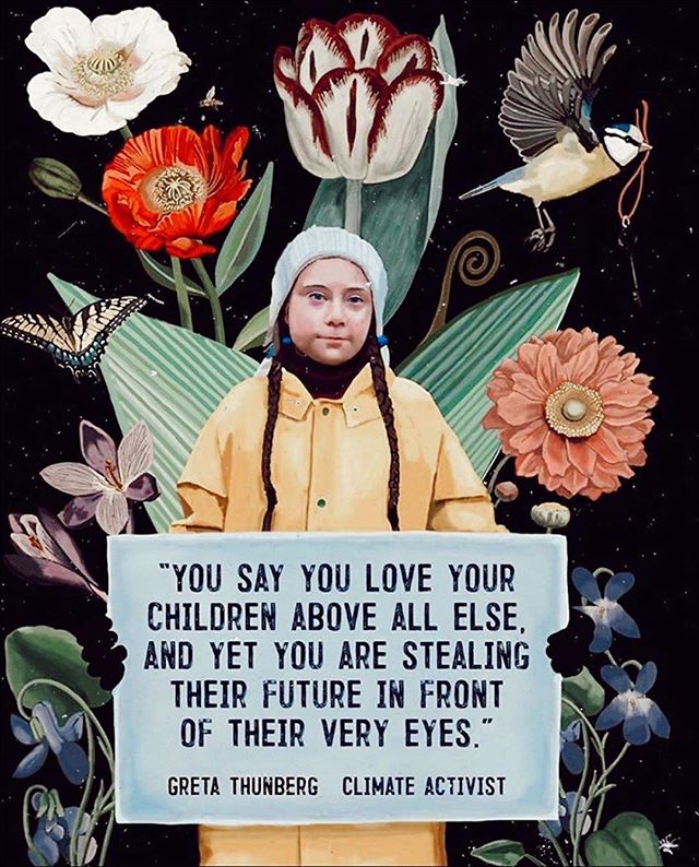 A special day lead by an incredibly special citizen of the world thank you. Repost @safia_minney #climatechange