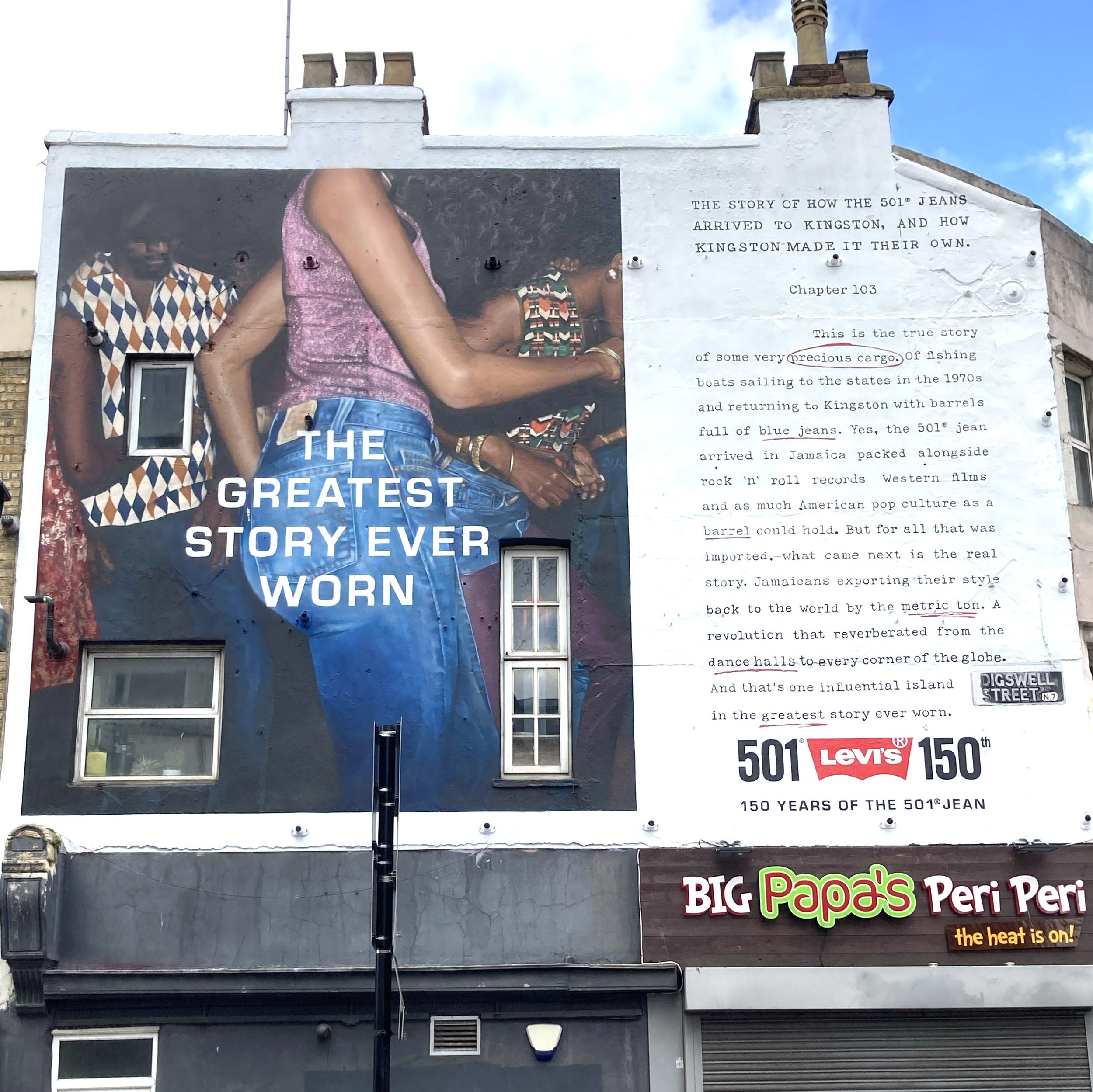 Rise and Signs hand painted advert signwriting mural - lond Levis 501 cropped.jpg