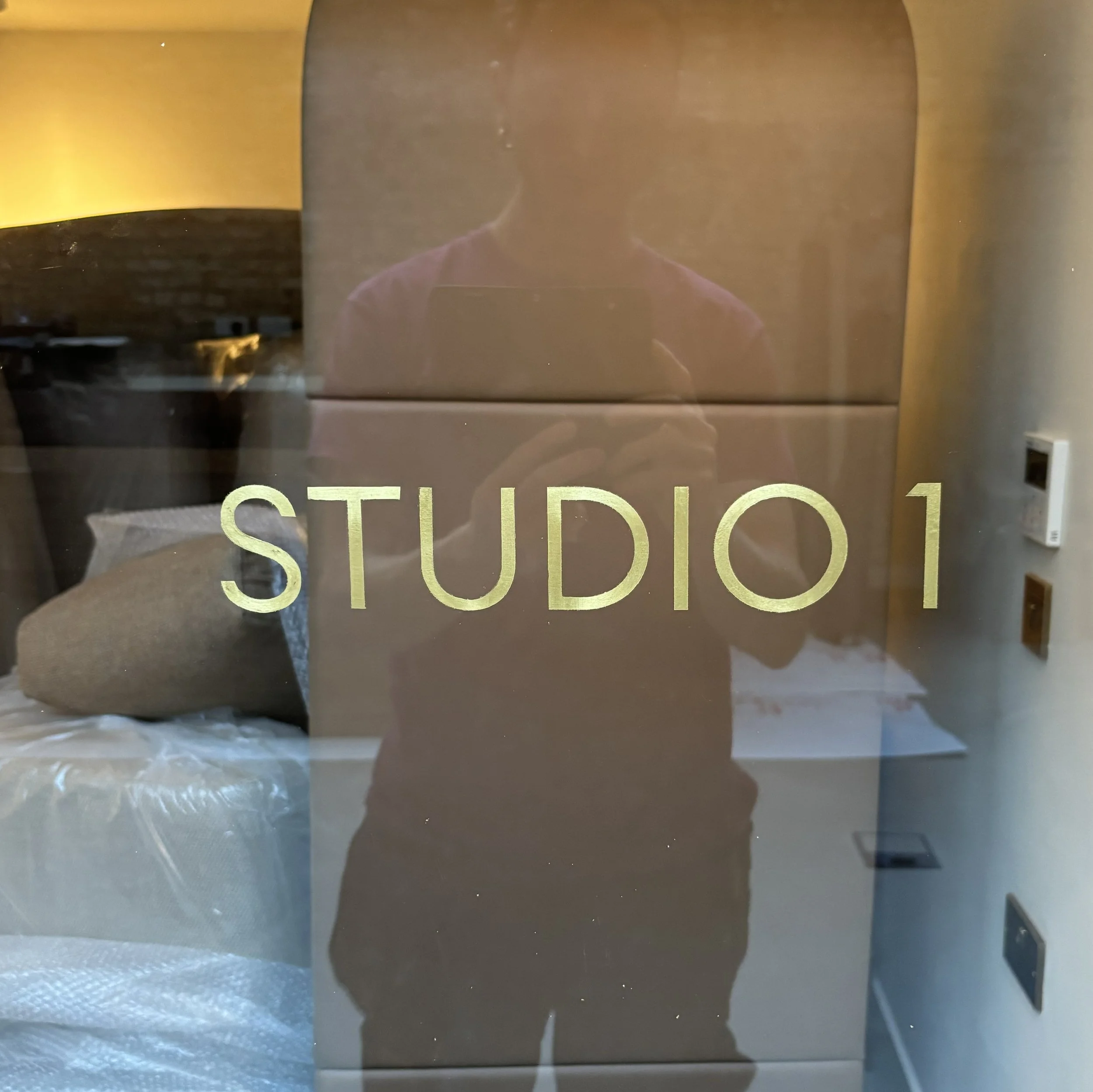  23ct matt gild for Rascal Studios, custom signs for all studios and offices within the building 