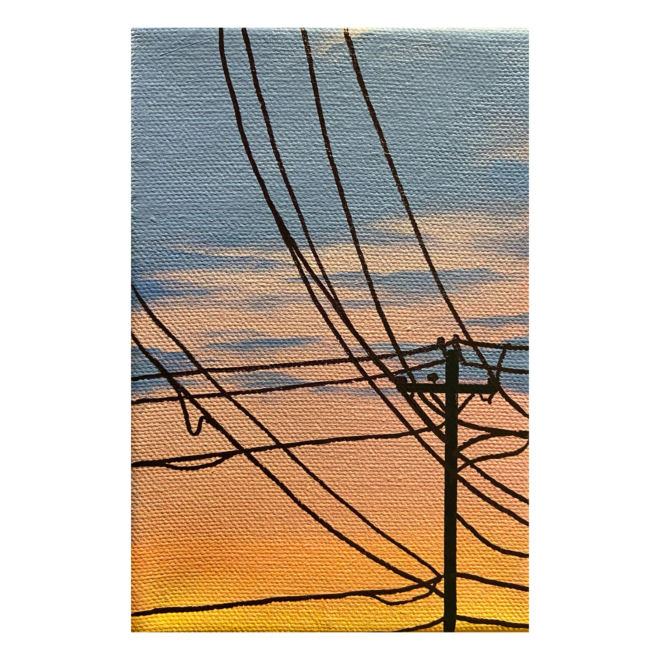 🔴 Power Line Painting Study