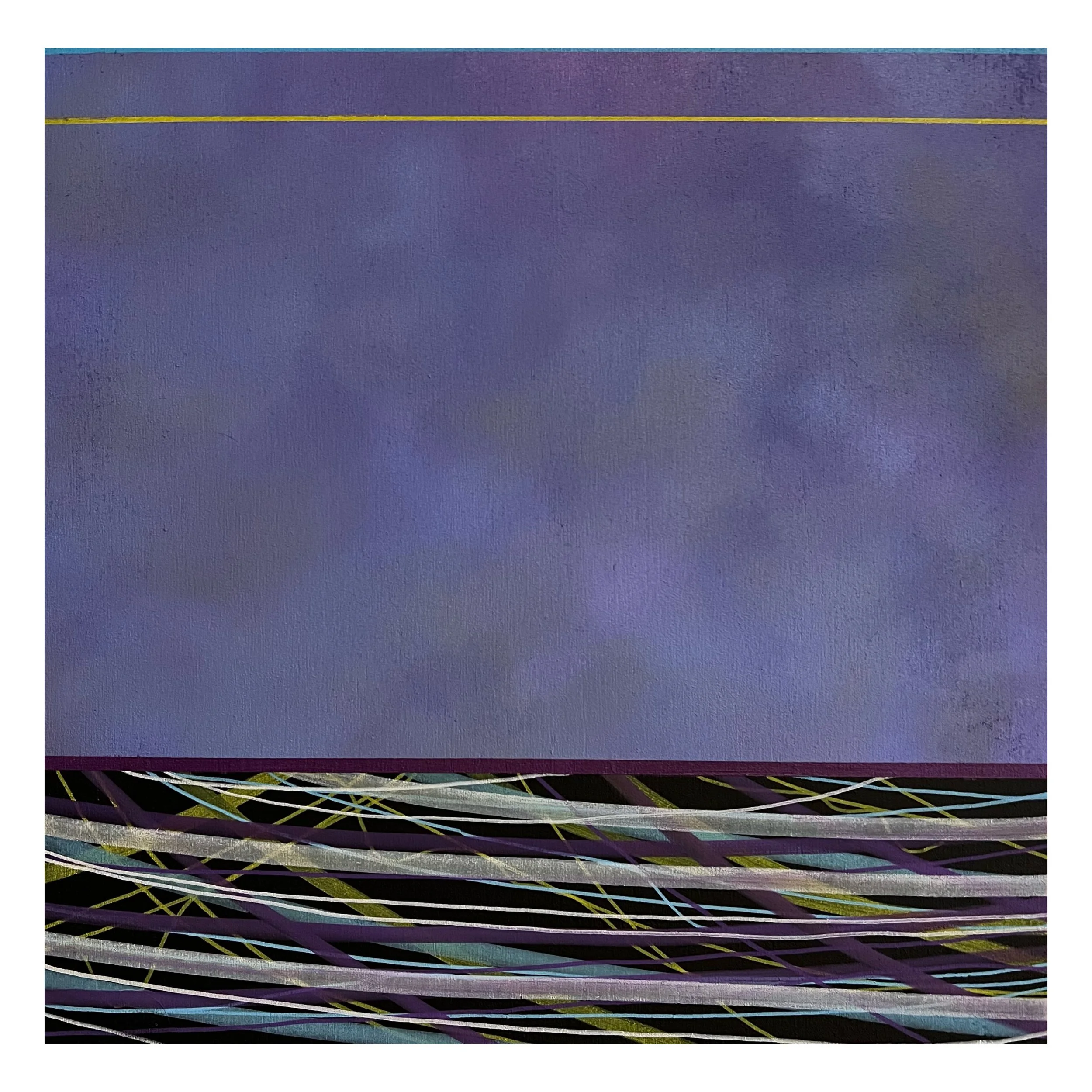 Gentle Street Lights and the Fluttering Flurry Below