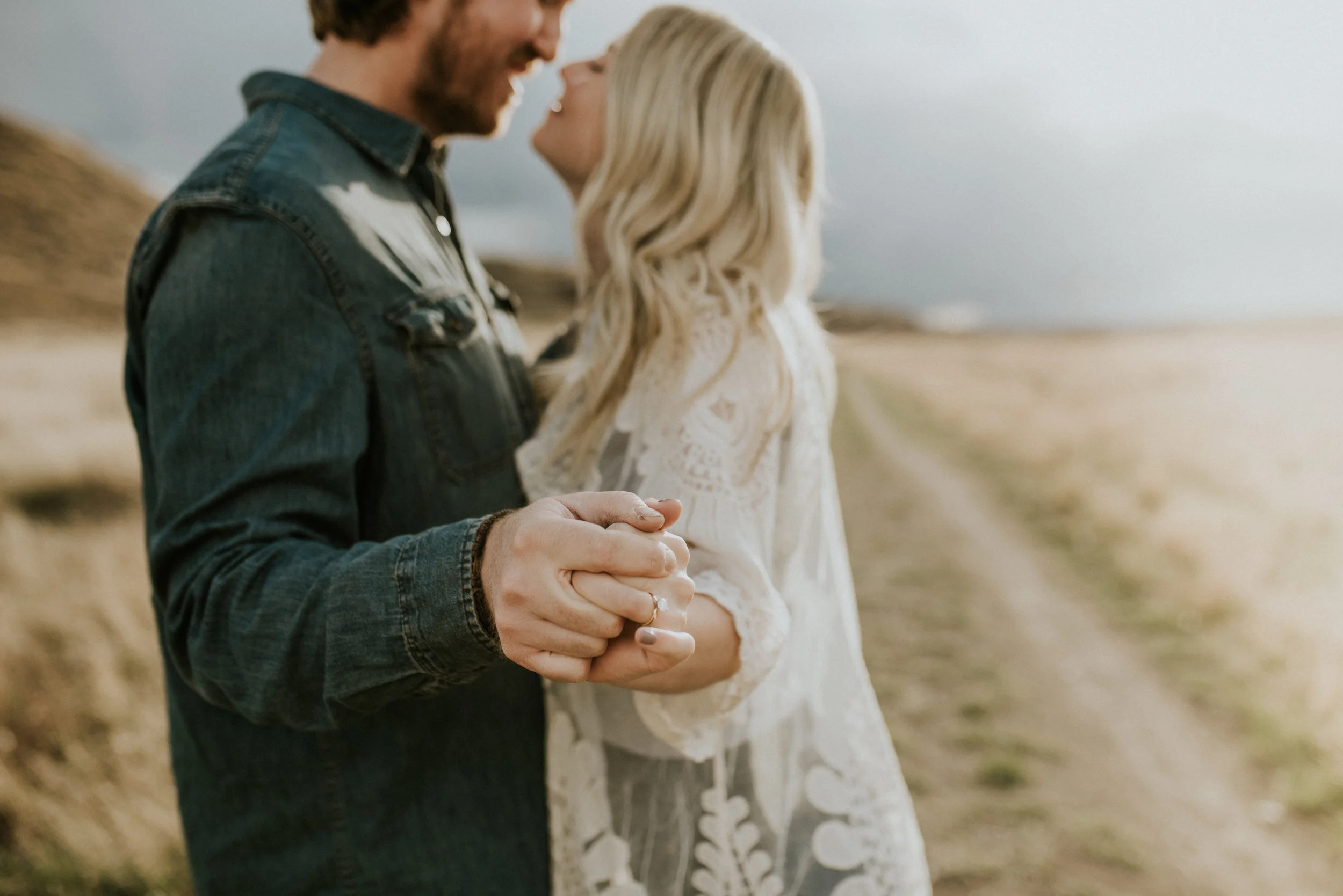 Playfully Romantic Engagement Session - Taber, Alberta