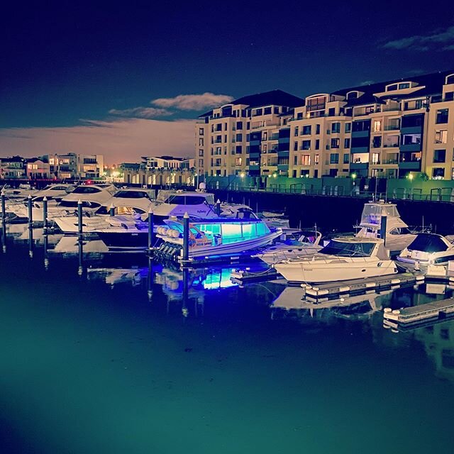 #glenelg #marinapierglenelg #blueled #boats #harbourlights