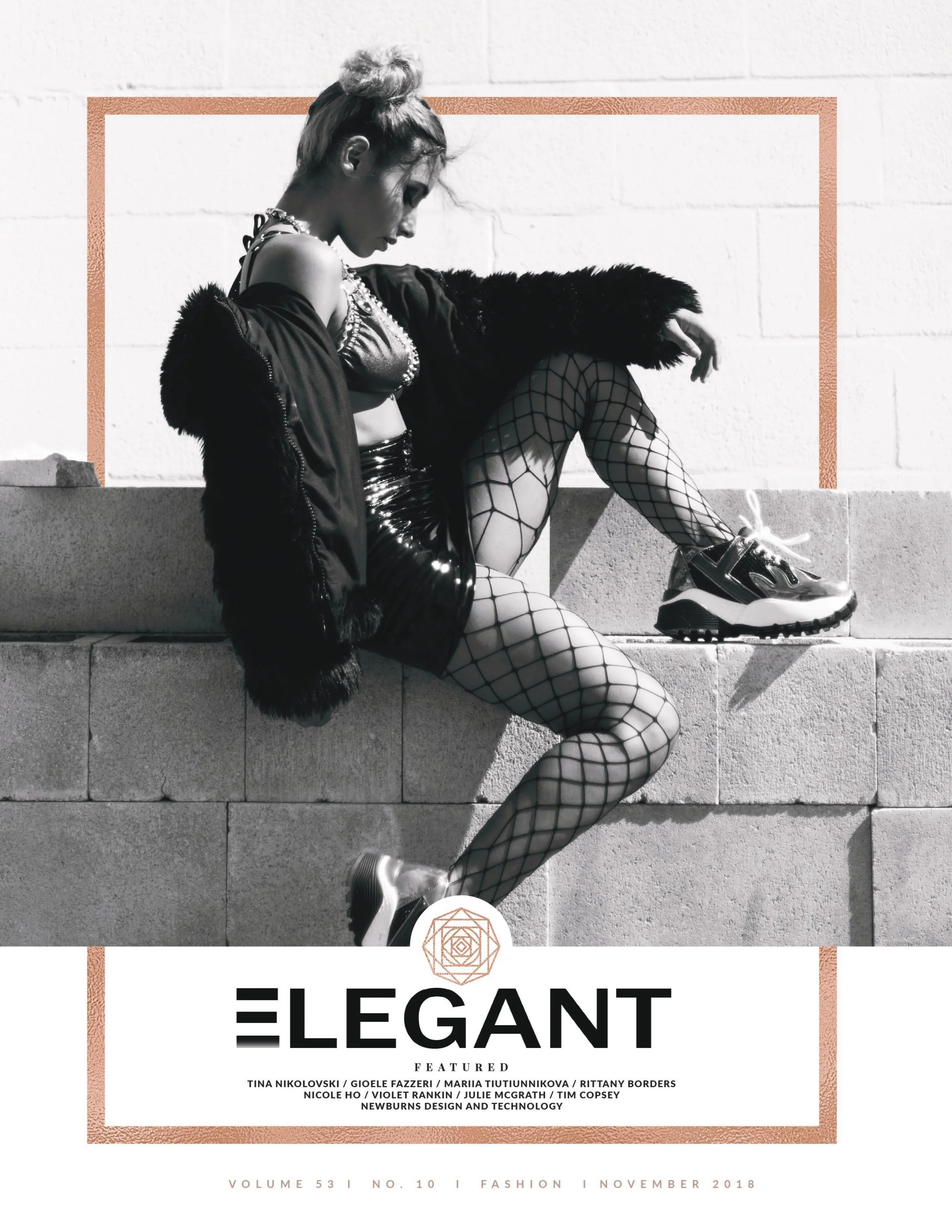  Photographed by Nicole Ho  Model Trinity Rayne, Look Model Agency  Styled and Art Direction by Elise Filter Von Arx, Look Artists  Styling assistance by Carly Jeha  HMUA Elena Martinez  Published in Elegant Magazine Issue 53 