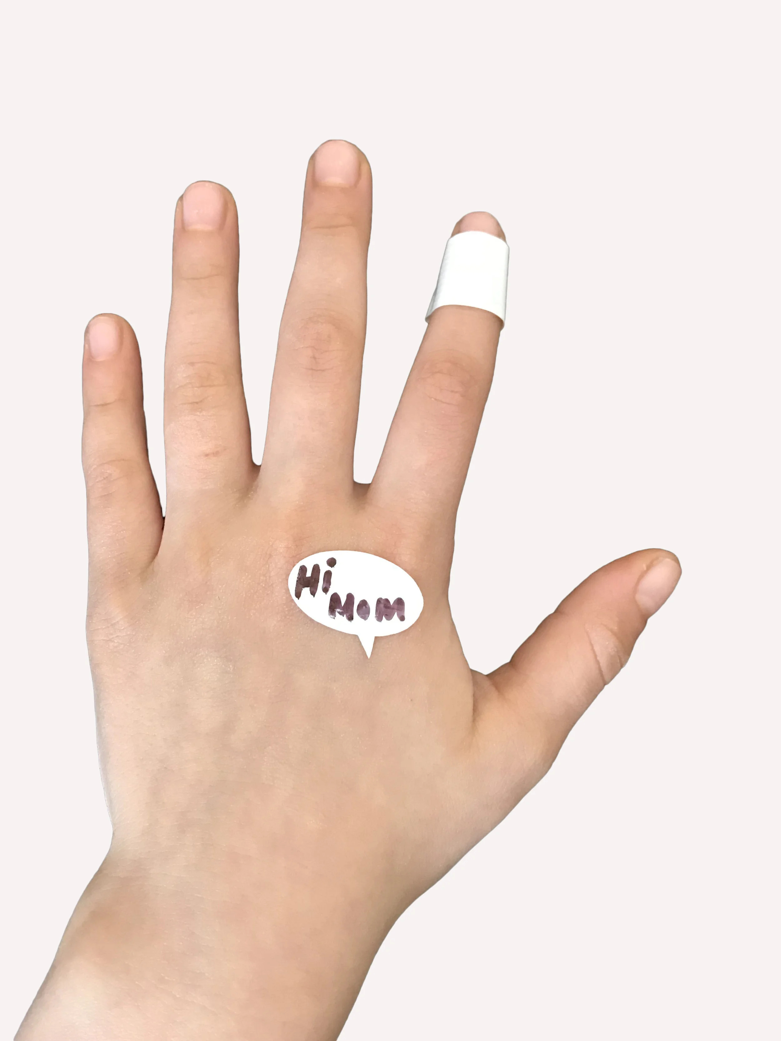 Hi Mom wart and peace white sticker.jpg