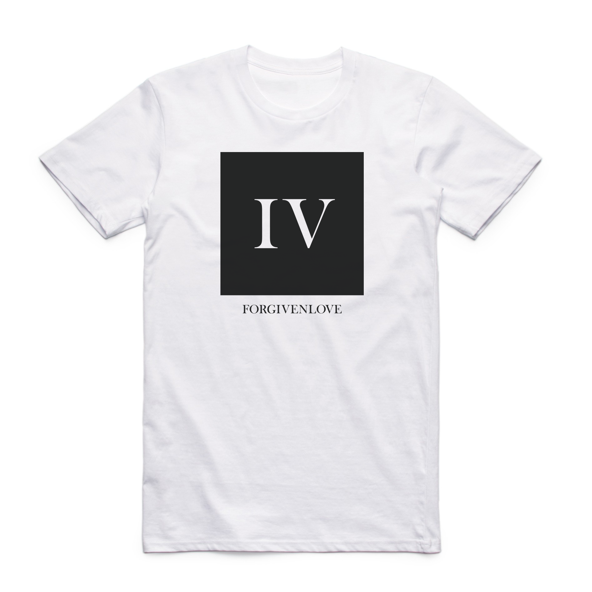 IV Square Tee White - Organic