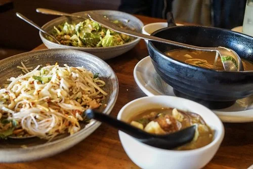 Plant-based meal from Burma Superstar (San Francisco)
