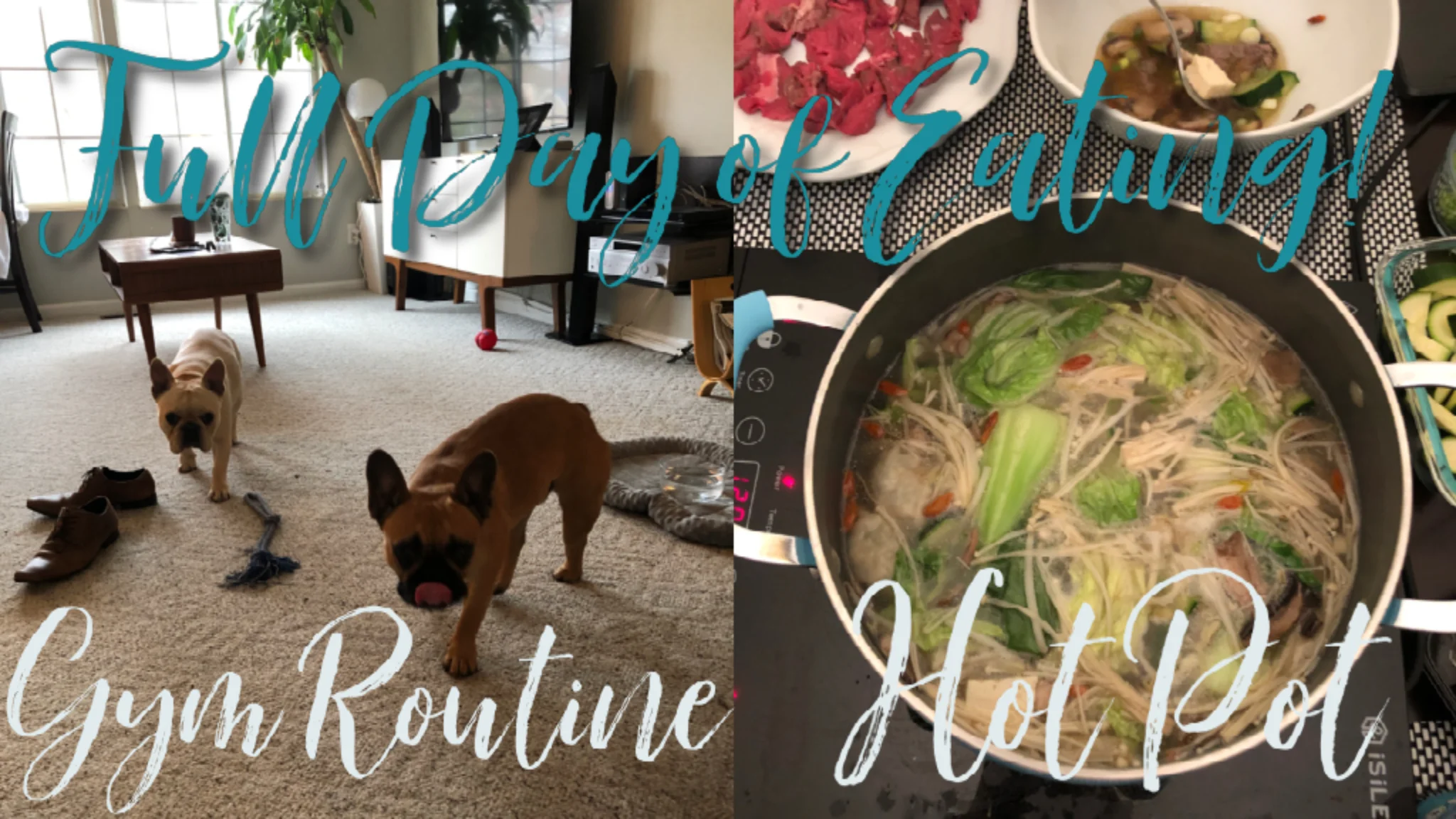 Full Day of Eating Vlog! Healthy Meal Ideas: Taco Salad and Hot Pot