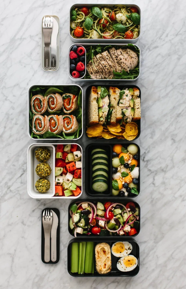 Low Calorie Tips and Recipes for Healthy Bento Boxes on Back to School or Work Lunches