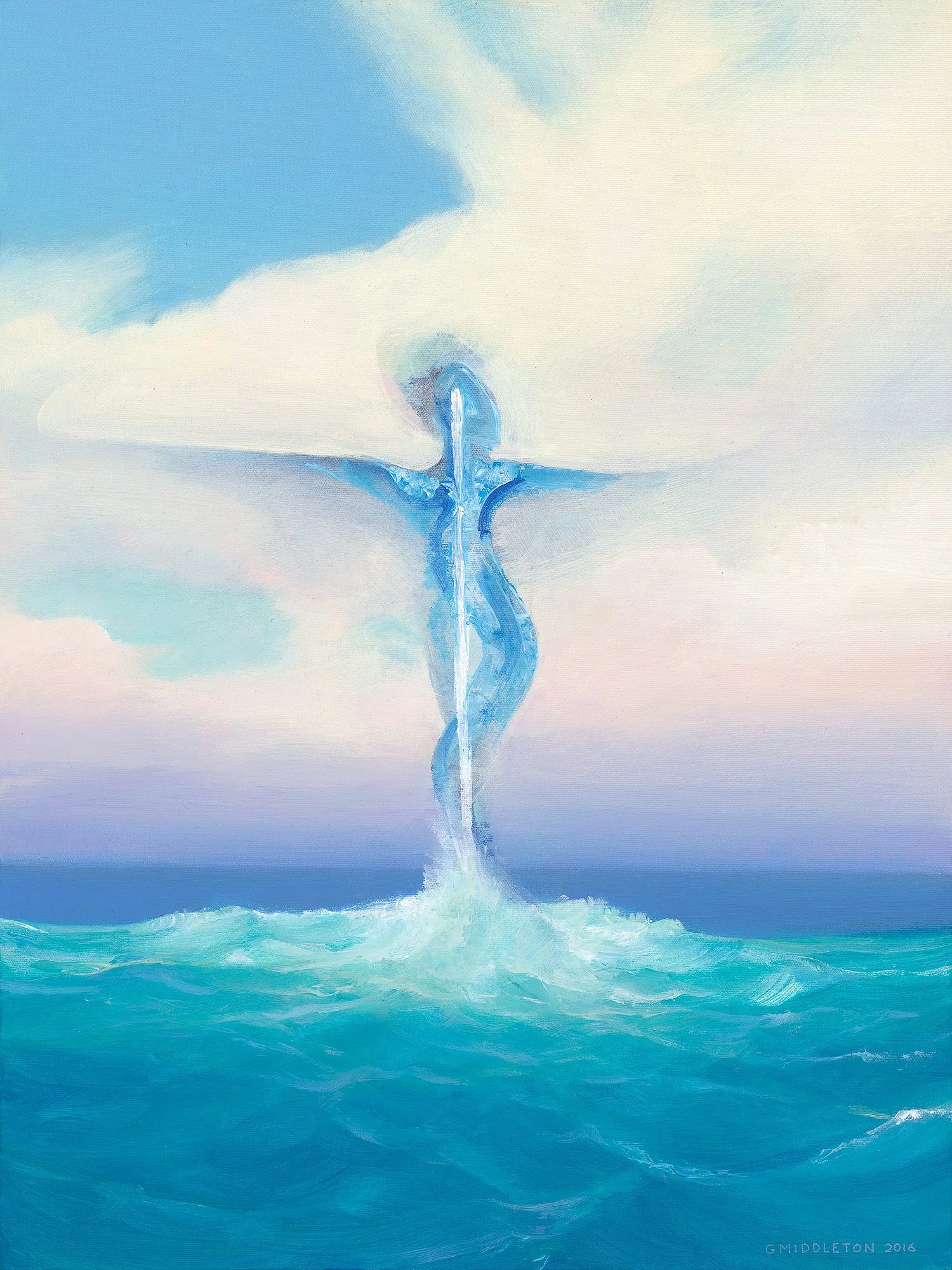 Wind Dancer ©2016, 24 x 18 acrylic on canvas on a wood panel frame