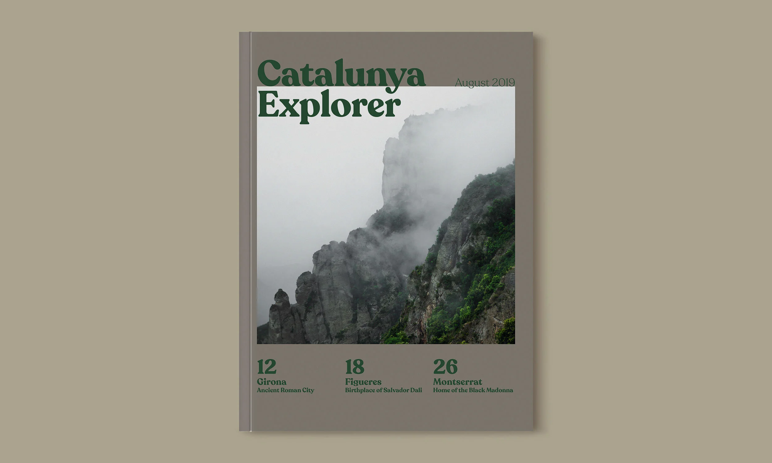  Concept for a travel magazine highlighting destinations in the Catalonia region of Spain.    Photos taken by me. 