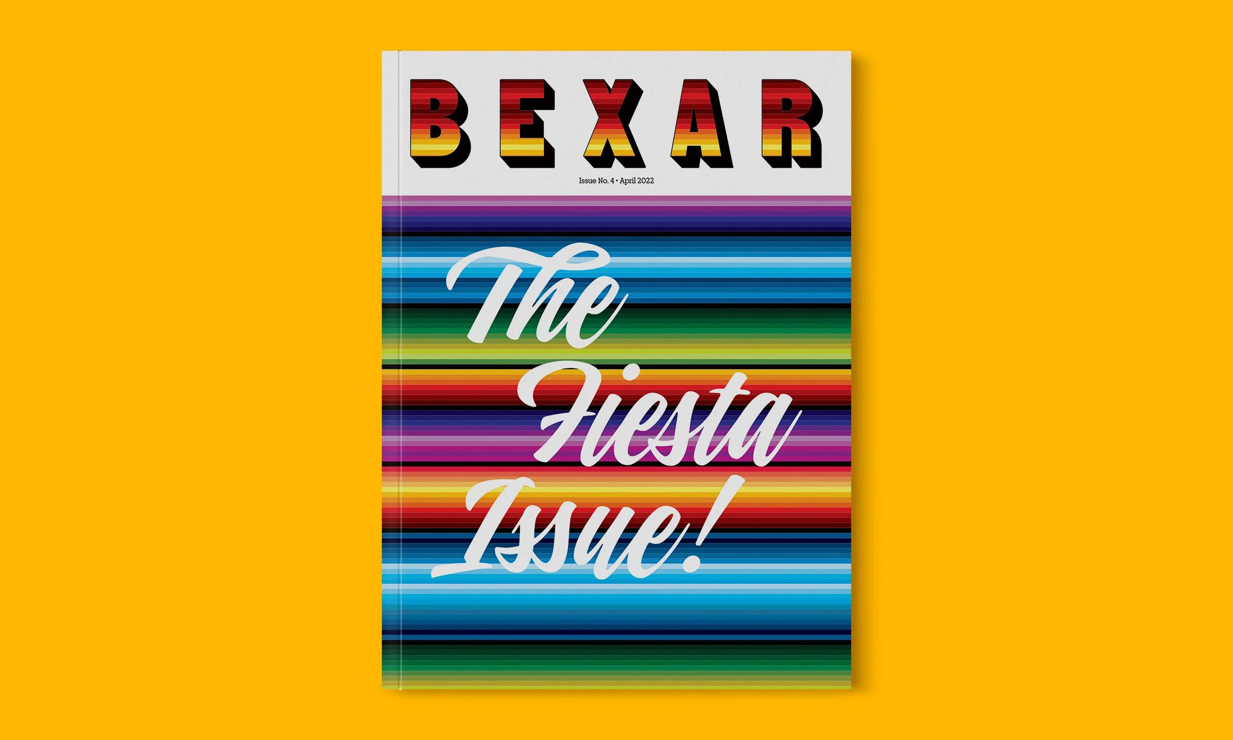  Concept for a Bexar County (Texas) tourism publication highlighting events and histories of the area.  The illustrations  on the inside spread were created in an airbrush style reflecting iconography of Mexican culture in Texas. 