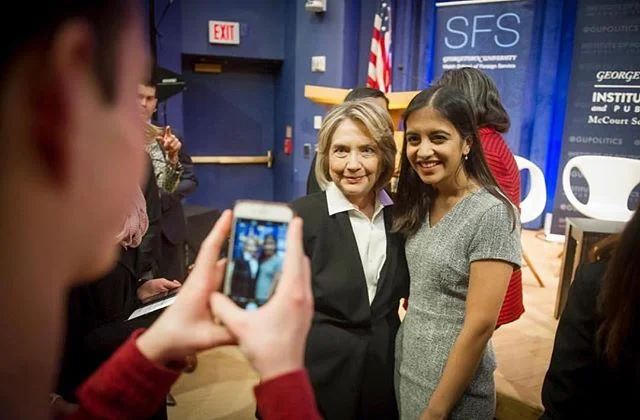 Always a good week when Hill comes to the Hilltop!🤩 #MyGeorgetown 📸: @anusha__13