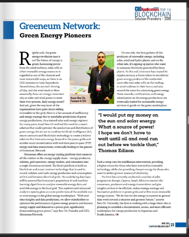 TOP 10 Blockchain Solutions Providers - CIO Europe