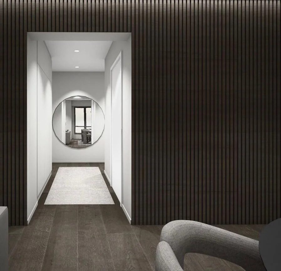 Tiloissa siirtyminen, vaaleiden ja tummien kokonaisuuksien v&auml;lill&auml;, tekee n&auml;kym&auml;t ja reitit mielenkiintoisiksi. Etenkin jos tilassa ei ole alunperin alkuper&auml;isi&auml;, yksityiskohtia. 

Tilan runkoon voi luoda monimuotoisuutt