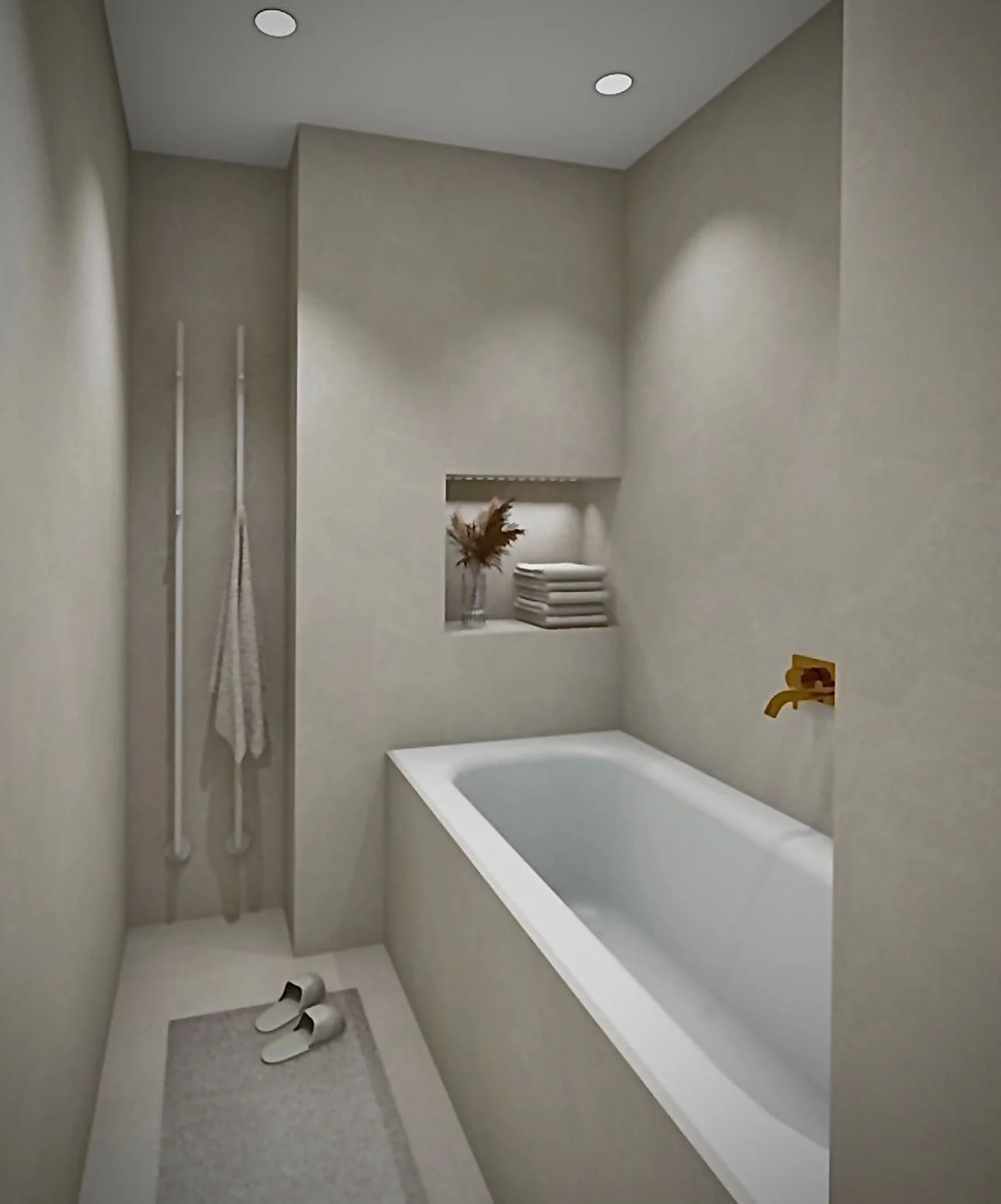 Vanhojen huoneistojen sokkeloisuuden voi hyvill&auml; suunnitelmilla k&auml;&auml;nt&auml;&auml; paitsi toiminnalliseksi hyv&auml;ksi mutta my&ouml;s yksil&ouml;llisyydeksi. Kuten t&auml;ss&auml; rauhallisessa koti-spassa tehtiin.