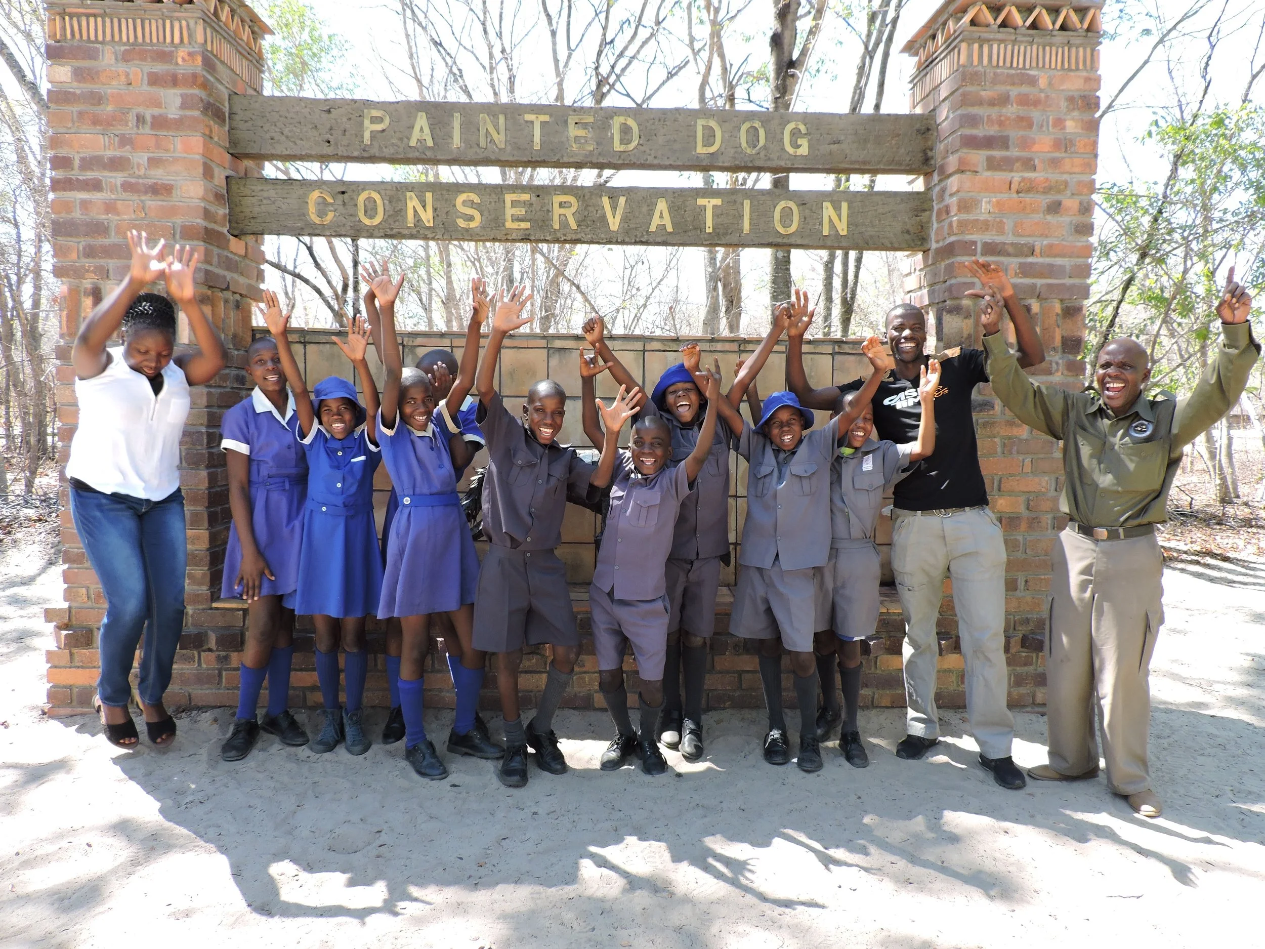Mpindo Primary School grade 6 kids with Moyo, their teacher and PDC guide.