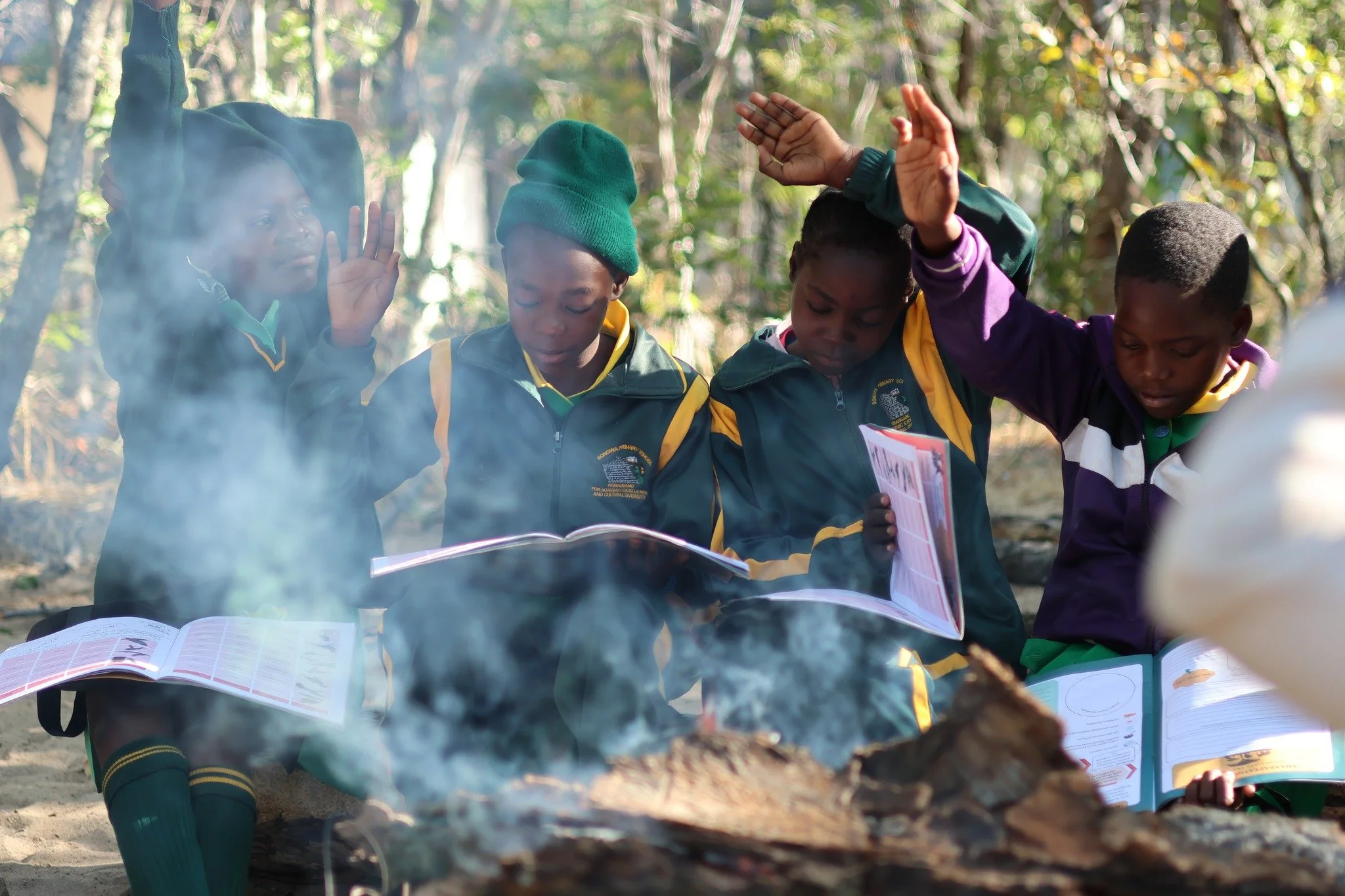 Winter mornings. Open books. Curious minds.

Around the campfire at the Wilton Nsimango Children's Bush Camp, young learners engage with conservation lessons in one of the world's greatest classrooms&mdash;the natural world itself.

Because inspiring