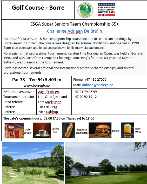 ESGA Super Seniors and Masters 2023 in Norway — European Senior